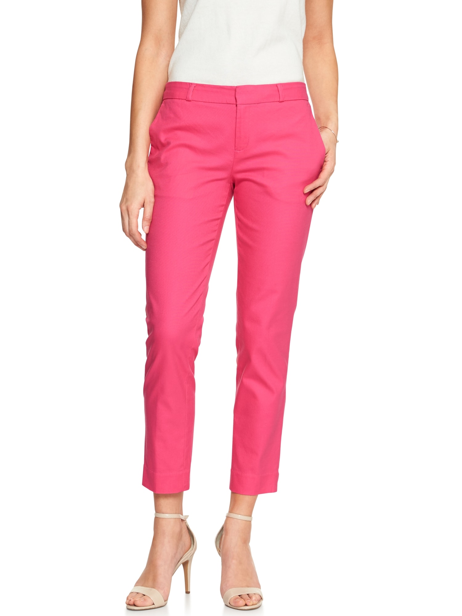 Avery Pique Tailored Ankle Pant | Banana Republic Factory