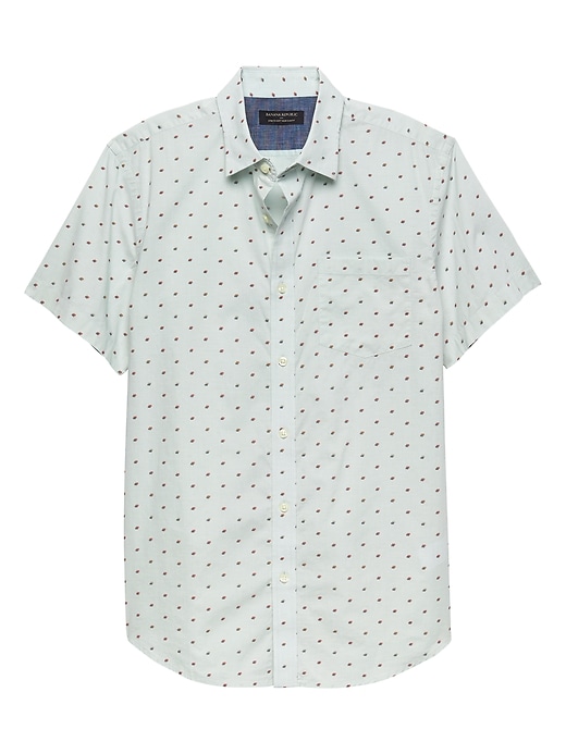Slim-Fit Soft-Wash Print Shirt Banana Republic Factory