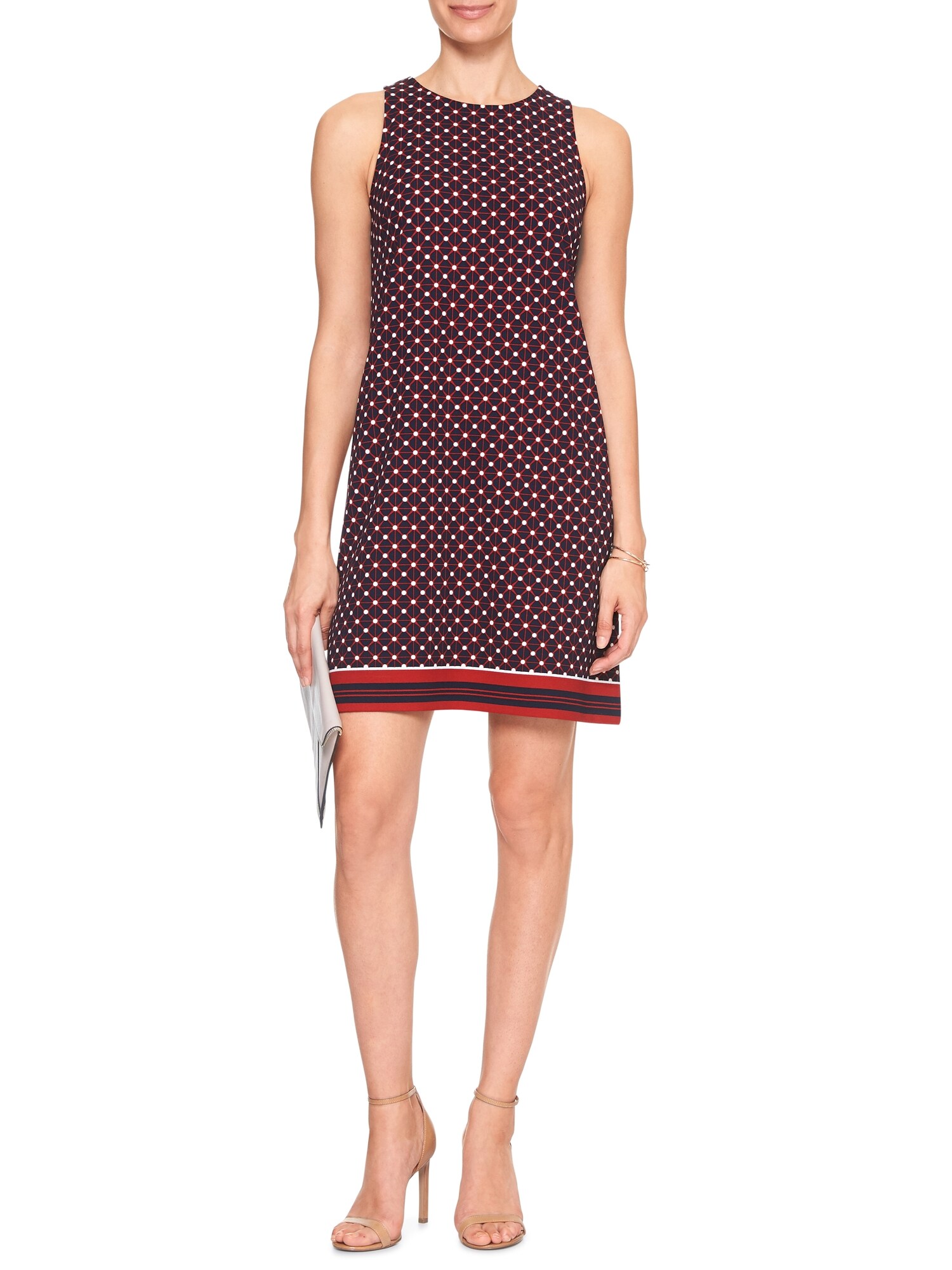 Print Shift Dress Banana Republic Factory