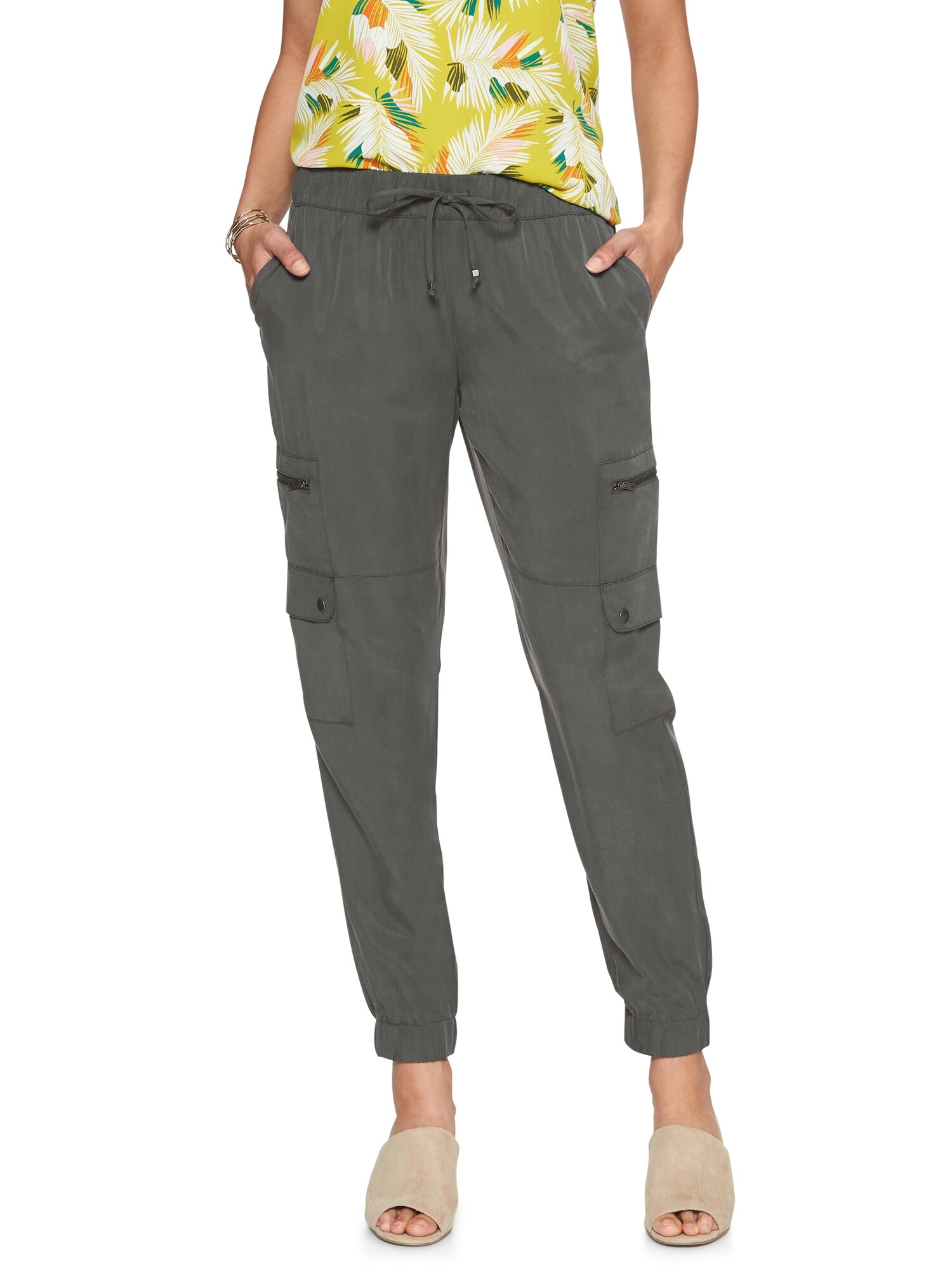 Petite Soft Cargo Pant Banana Republic Factory
