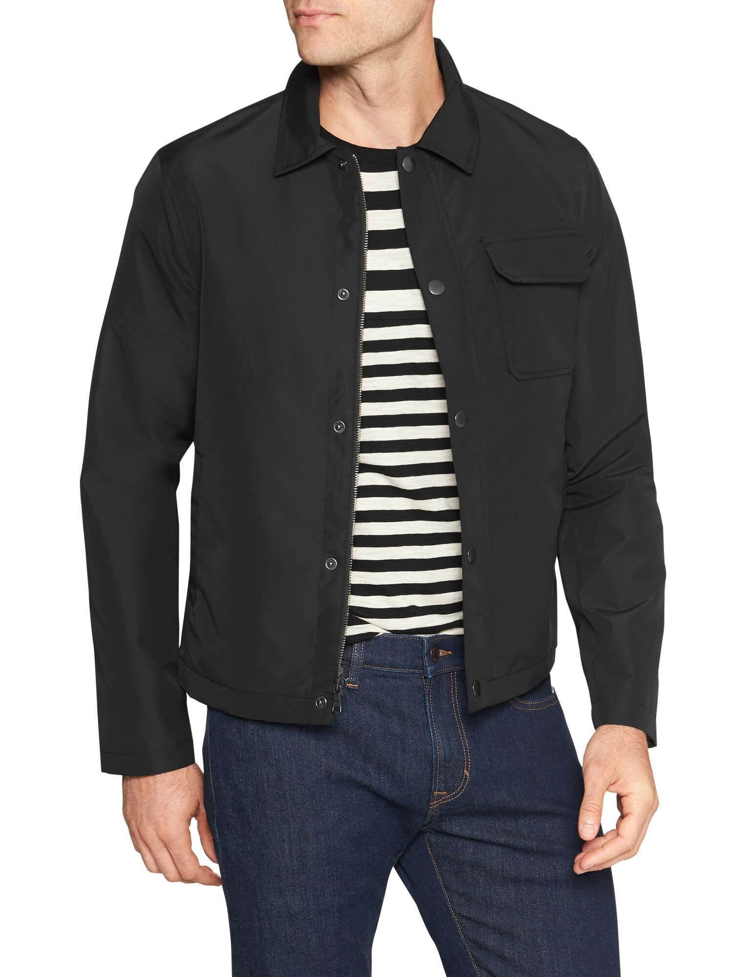 Water Resistant Nylon Jacket Banana Republic Factory