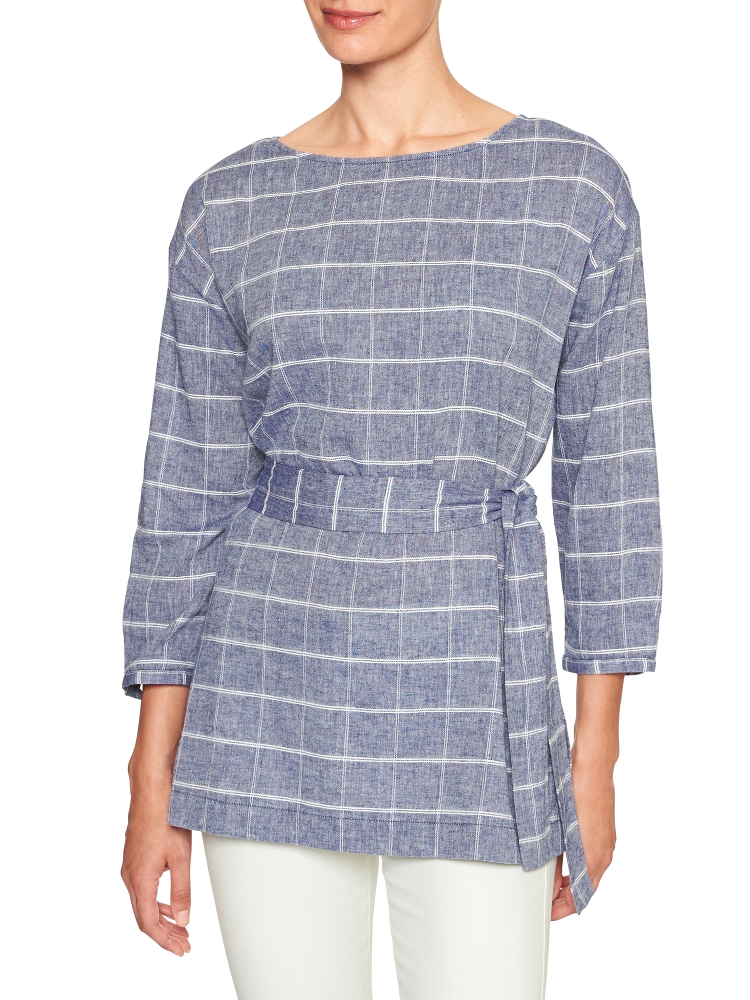 Tie Waist Tunic Top | Banana Republic Factory