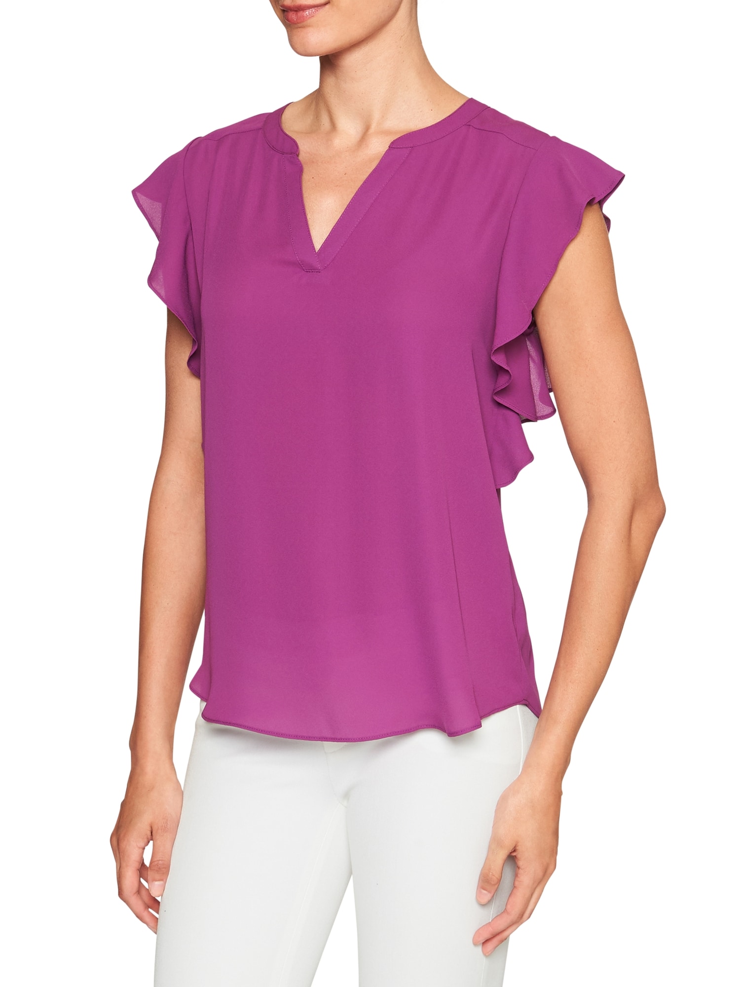 Ruffle DolmanSleeve Top Banana Republic Factory