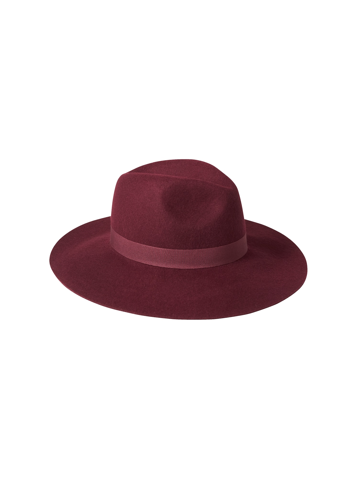 Burgundy Fedora Felt Hat Banana Republic Factory