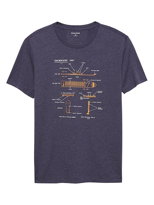 Snowboard Diagram Graphic T Shirt