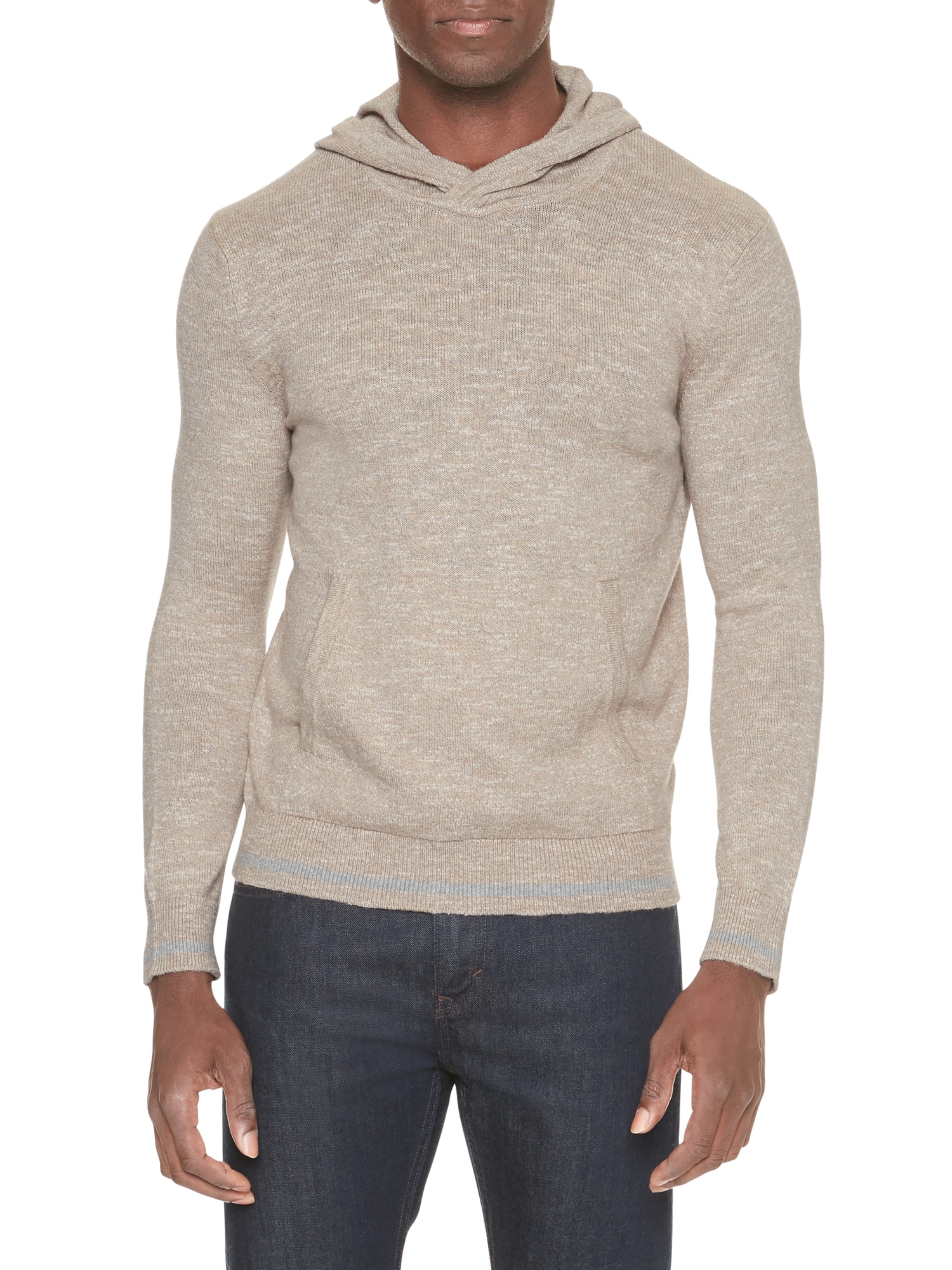 Tipped Slub Hoodie Banana Republic Factory