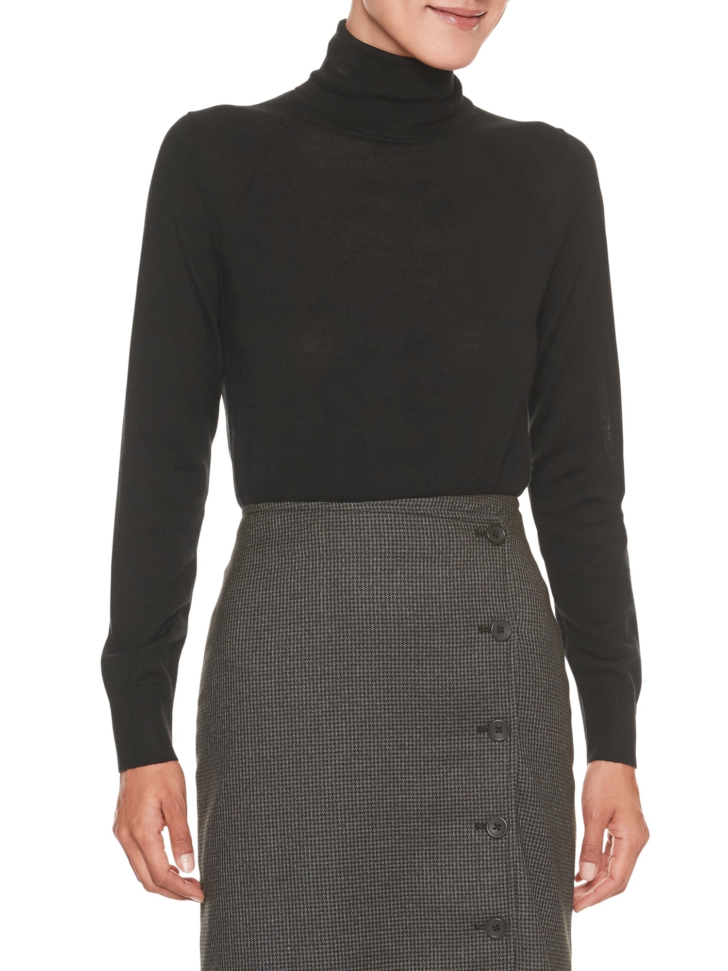 Machine Washable Merino Wool Turtleneck Sweater Banana Republic Factory