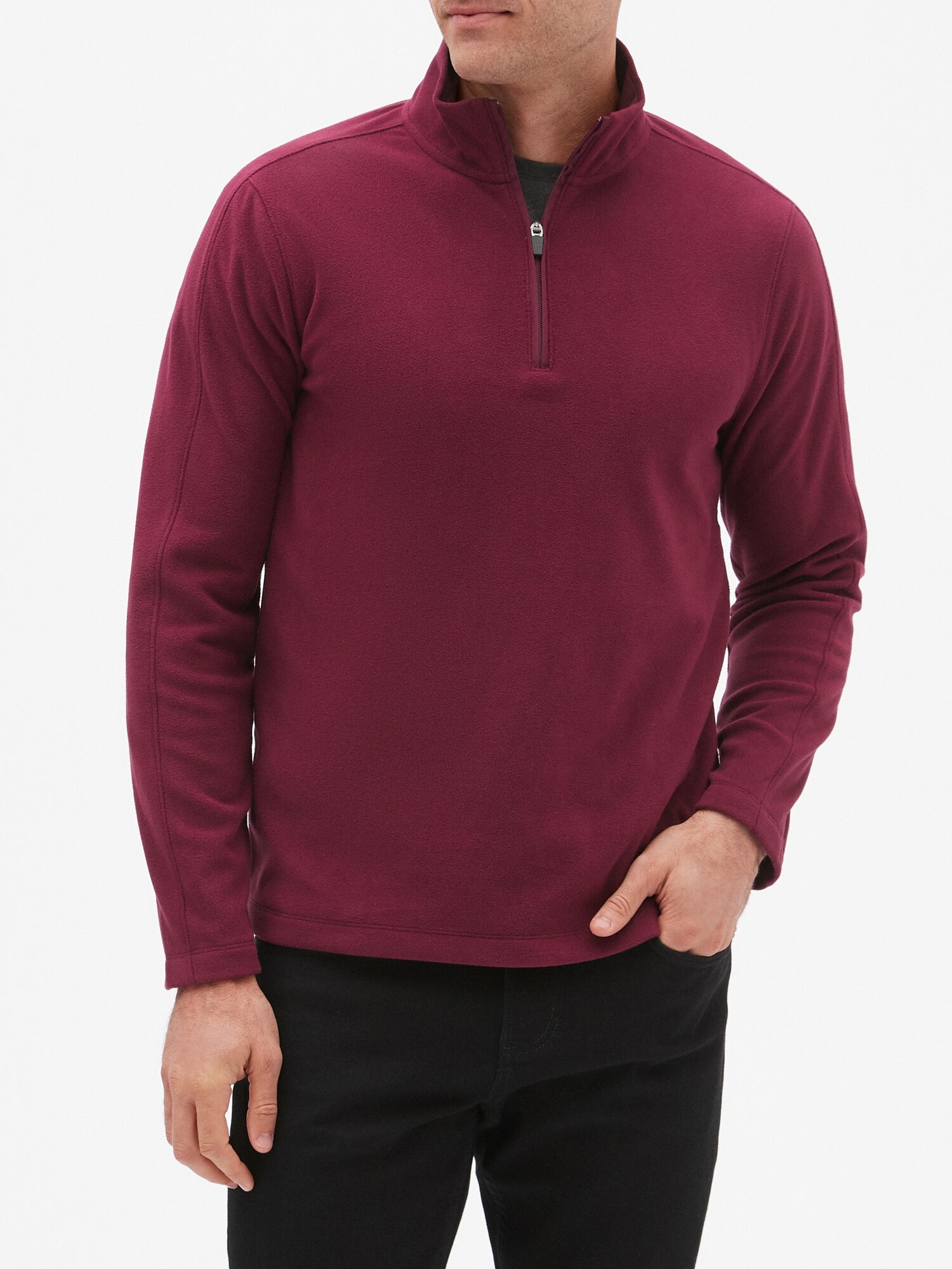 UltraWarm Half-Zip Microfleece Sweatshirt | Banana Republic Factory