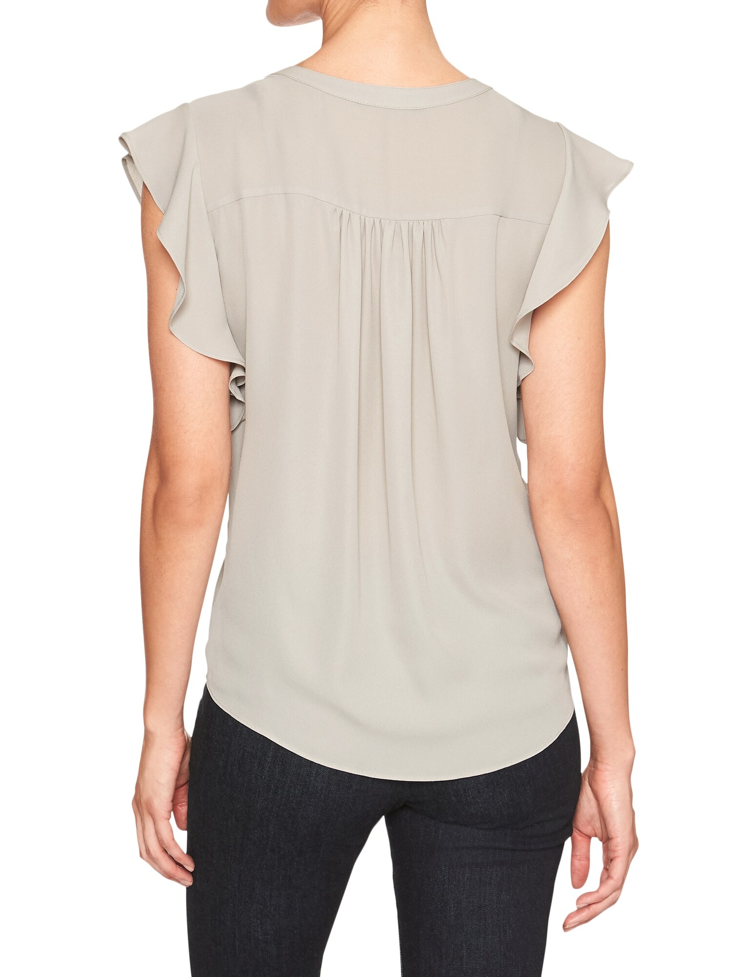 Petite Ruffle DolmanSleeve Top Banana Republic Factory