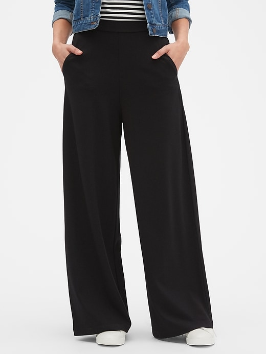 Ponte Wide-Leg Pant | Banana Republic Factory