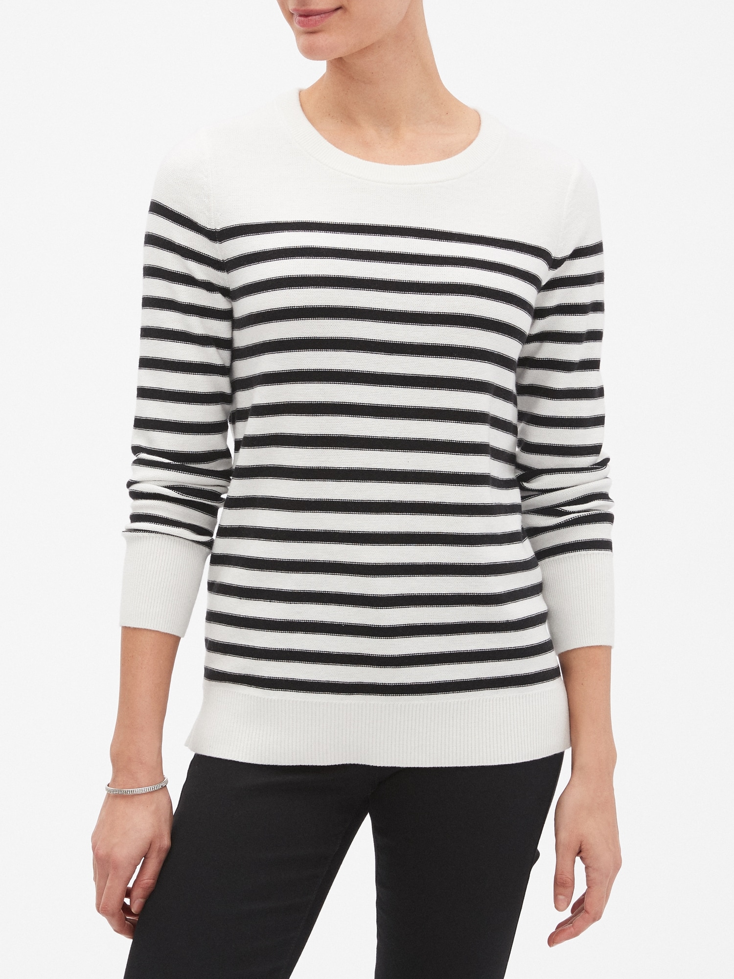 Back Bow Crew Neck Sweater | Banana Republic Factory