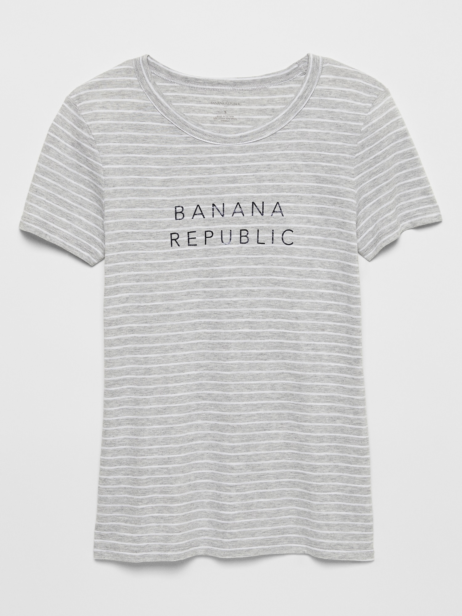 Striped Banana Republic Logo T-Shirt