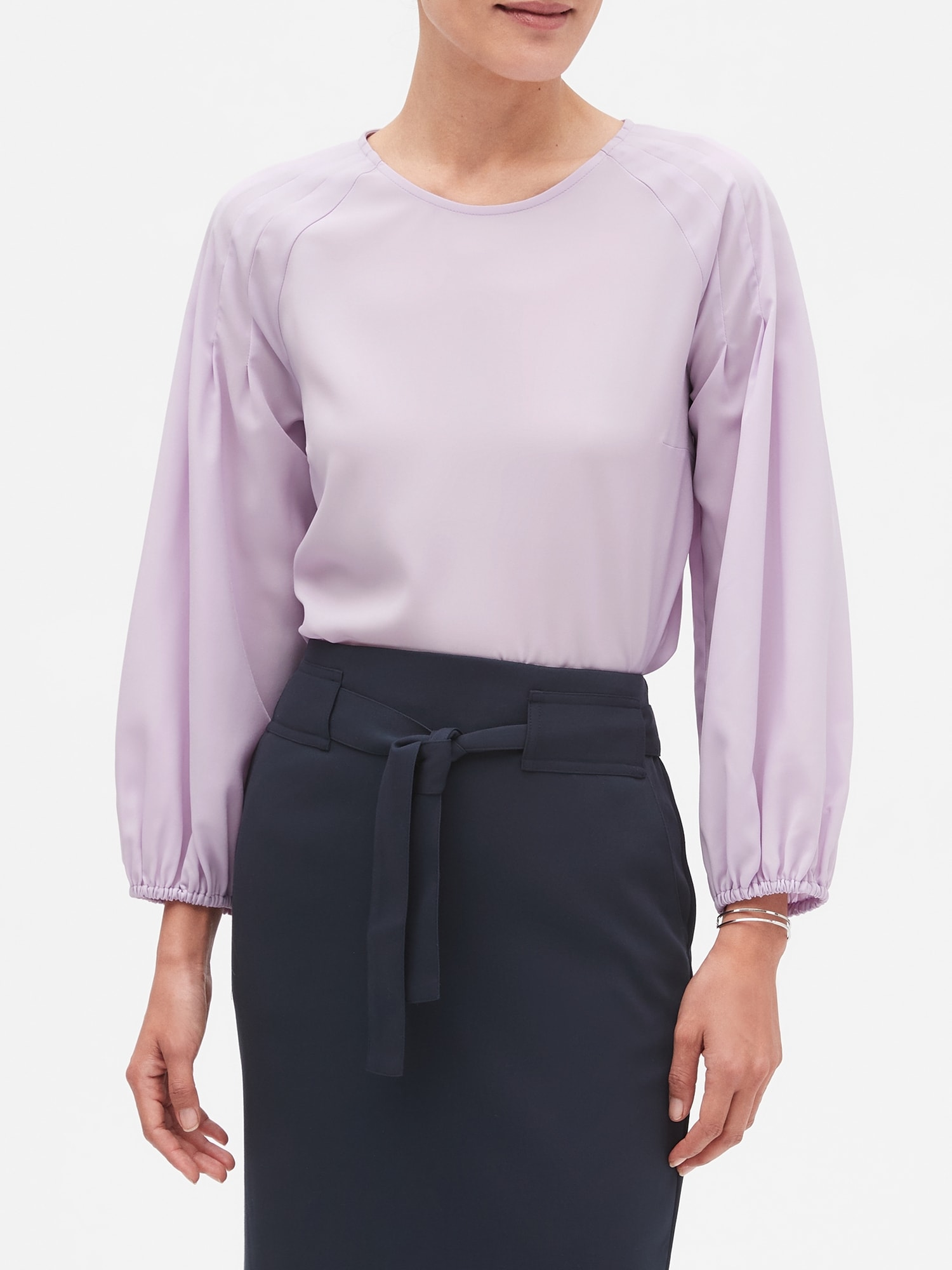 Pleat Sleeve Top