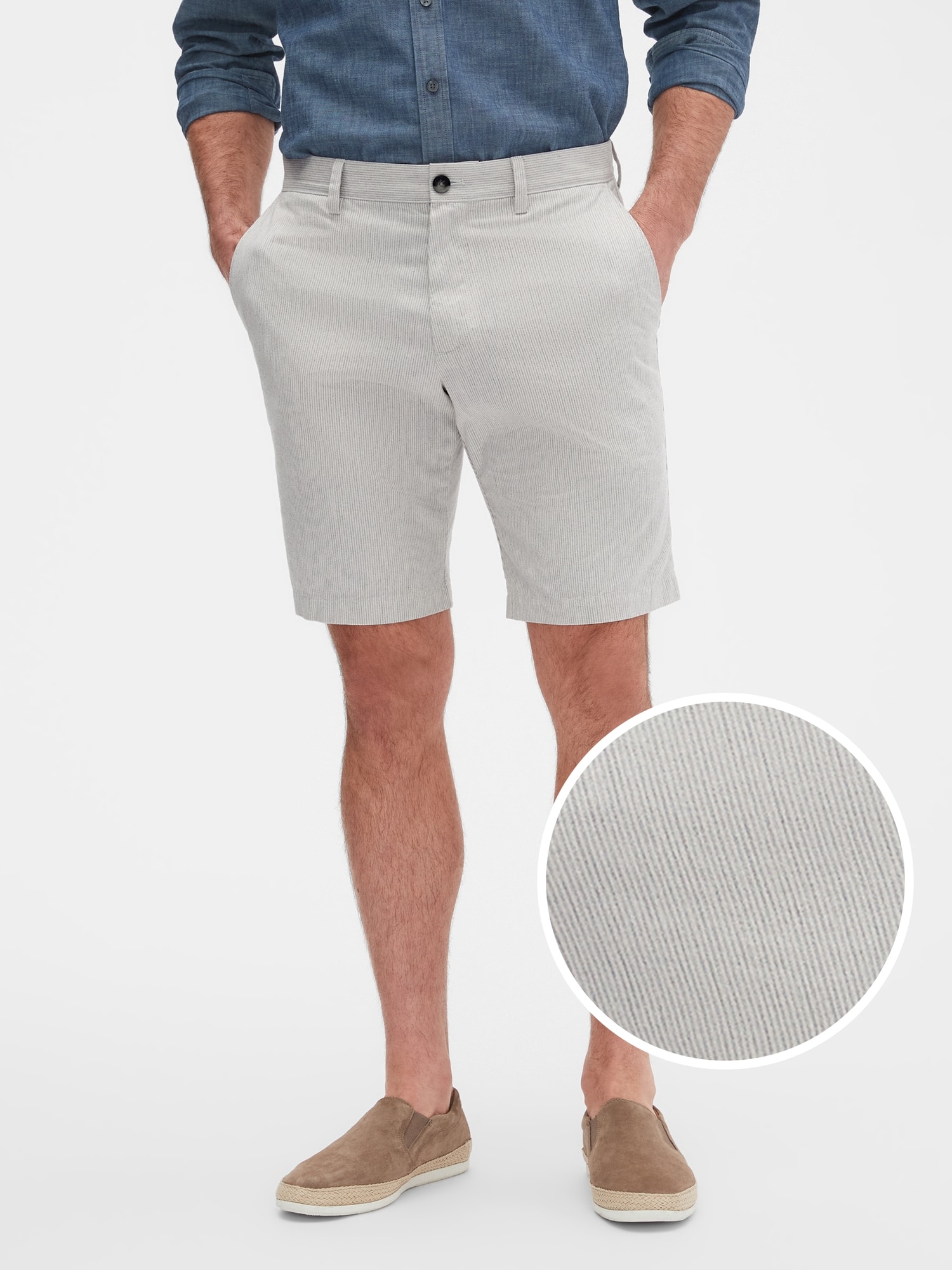 10" Aiden Slim-Fit Stripe Shorts