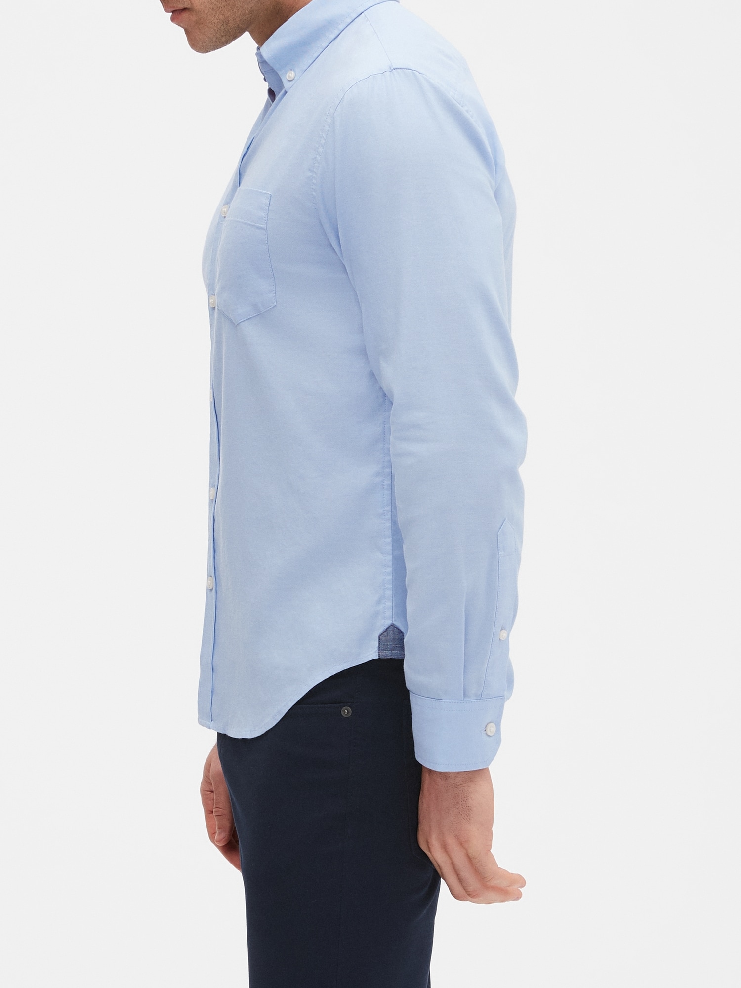 banana republic men's untucked shirts