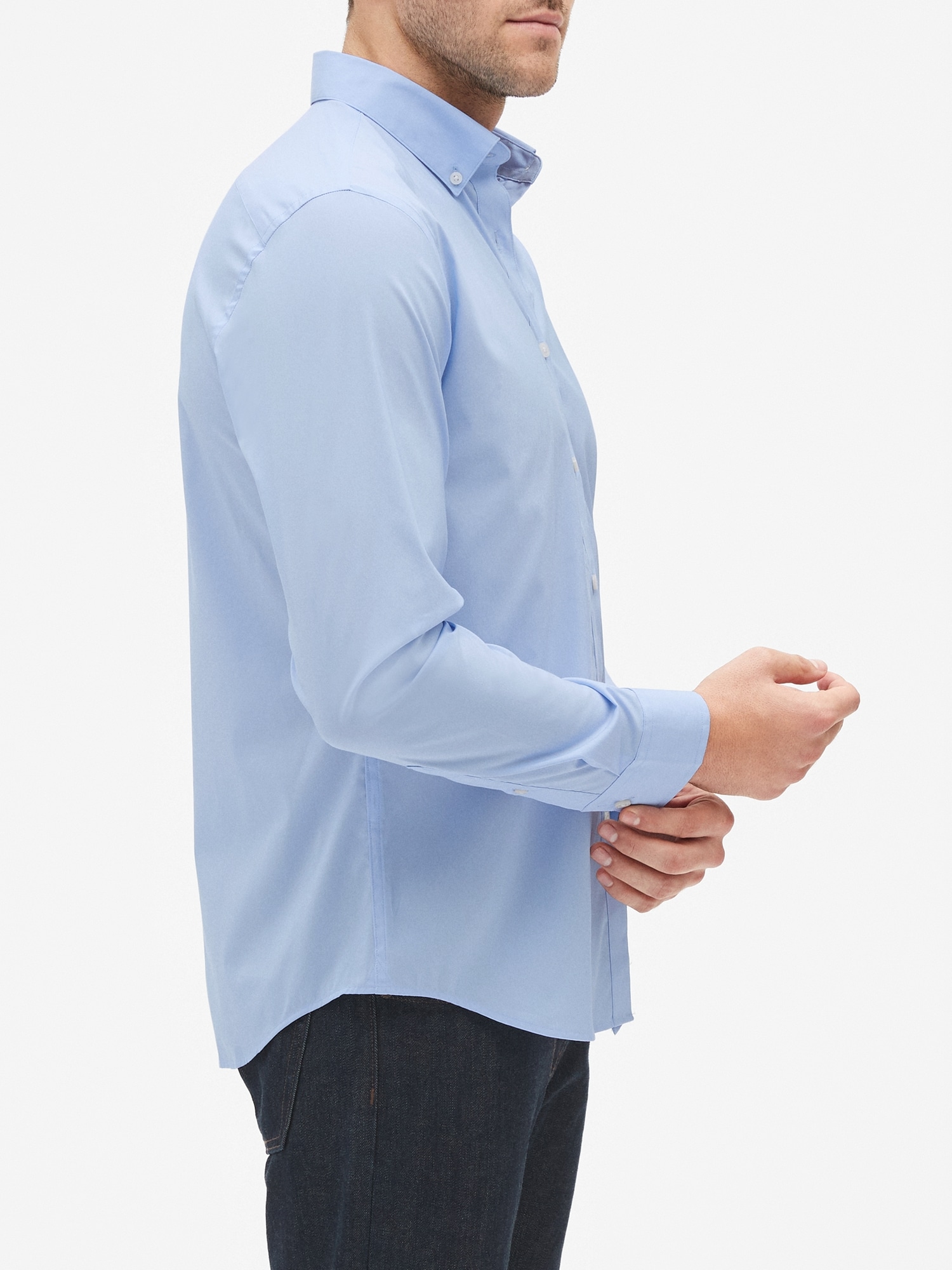 Slim-Fit Tech Stretch Untucked Shirt