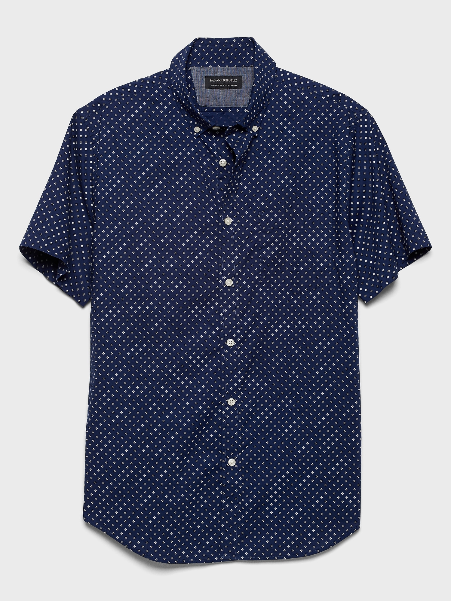 Slim-Fit Soft Wash Print Shirt | Banana Republic Factory