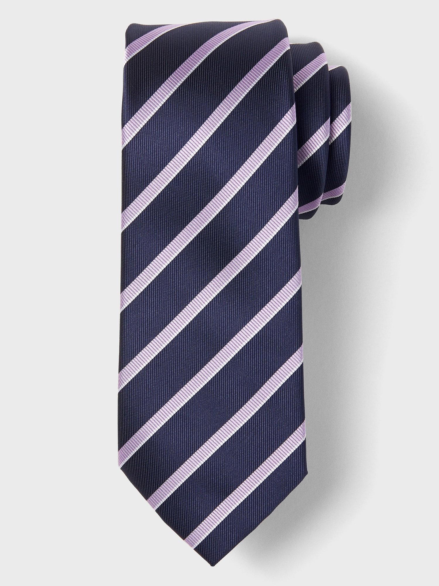 Stain-Resistant Diagonal Stripe Tie