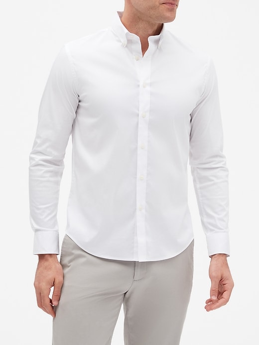 mens slim fit untucked shirts