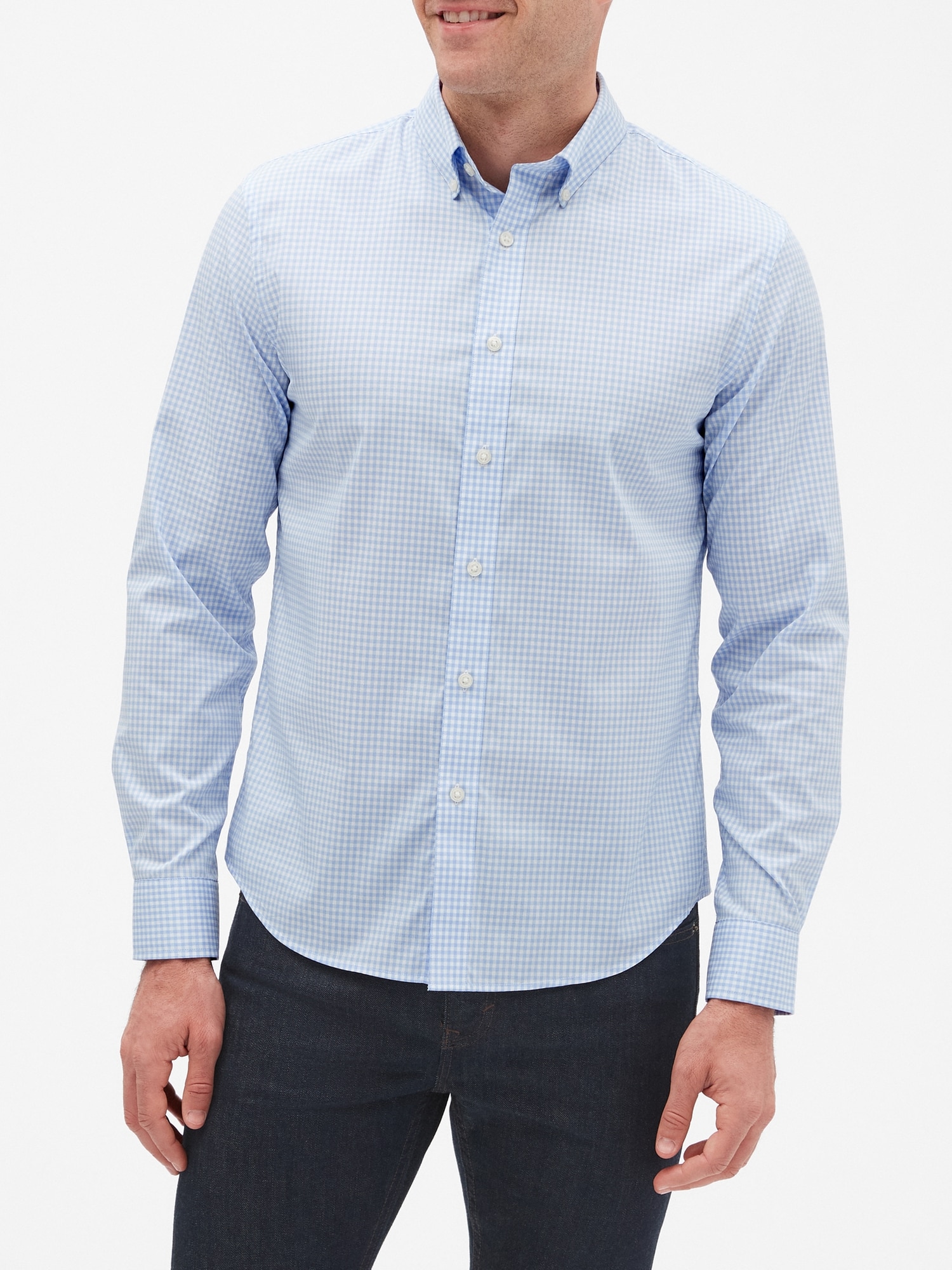 SlimFit Tech Stretch Untucked Shirt Banana Republic Factory