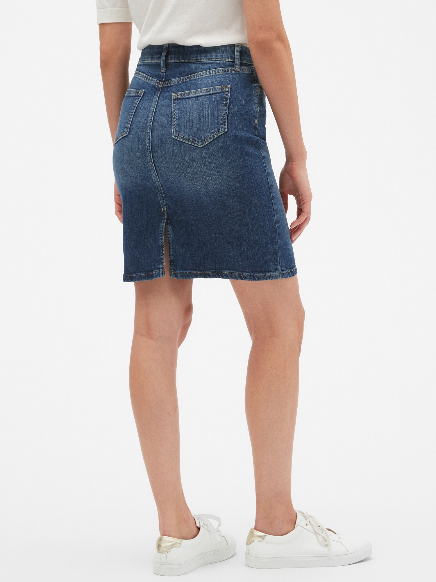 banana republic jean skirt