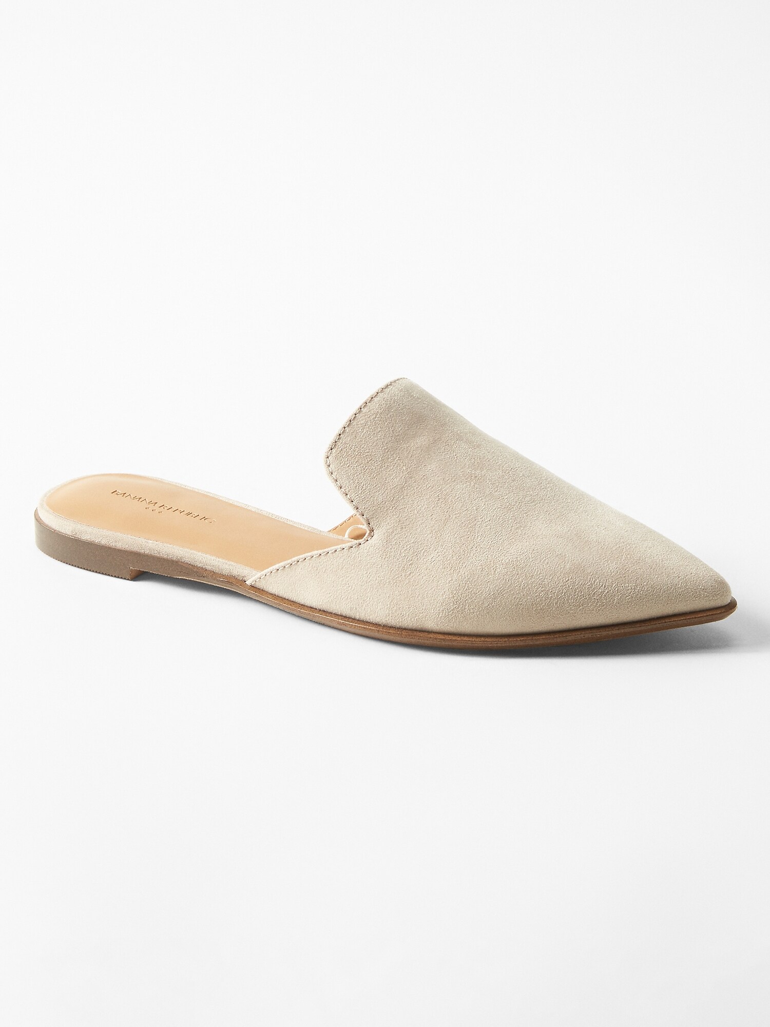 Vegan Suede Closed Toe Mule | Banana Republic Factory