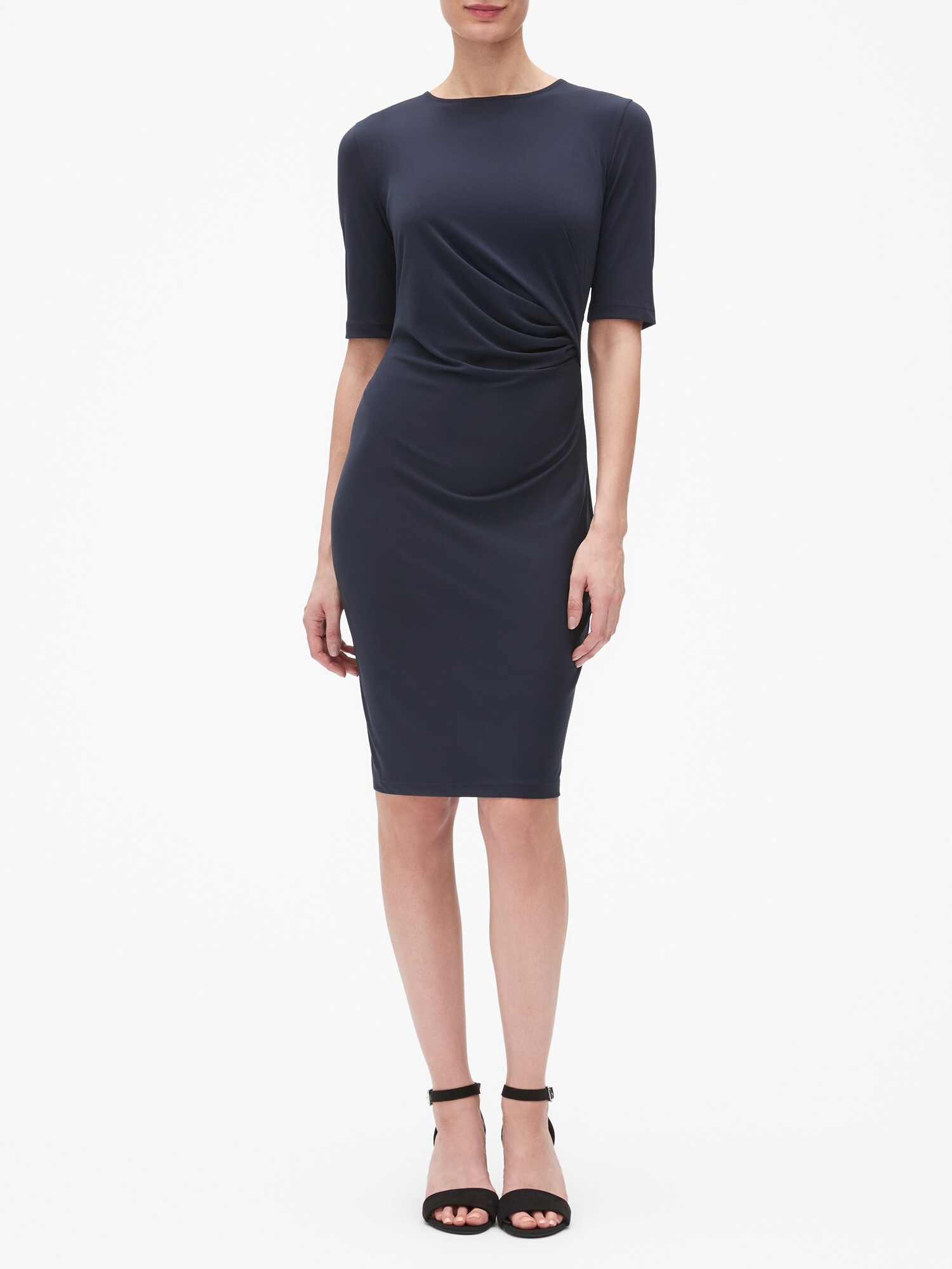 Petite Ruched Sheath Dress | Banana Republic Factory