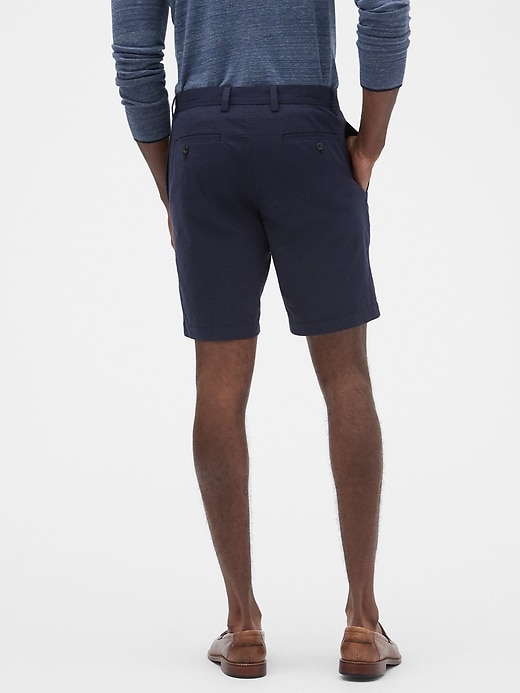 9 Aiden Slim Fit Stretch Club Seersucker Shorts