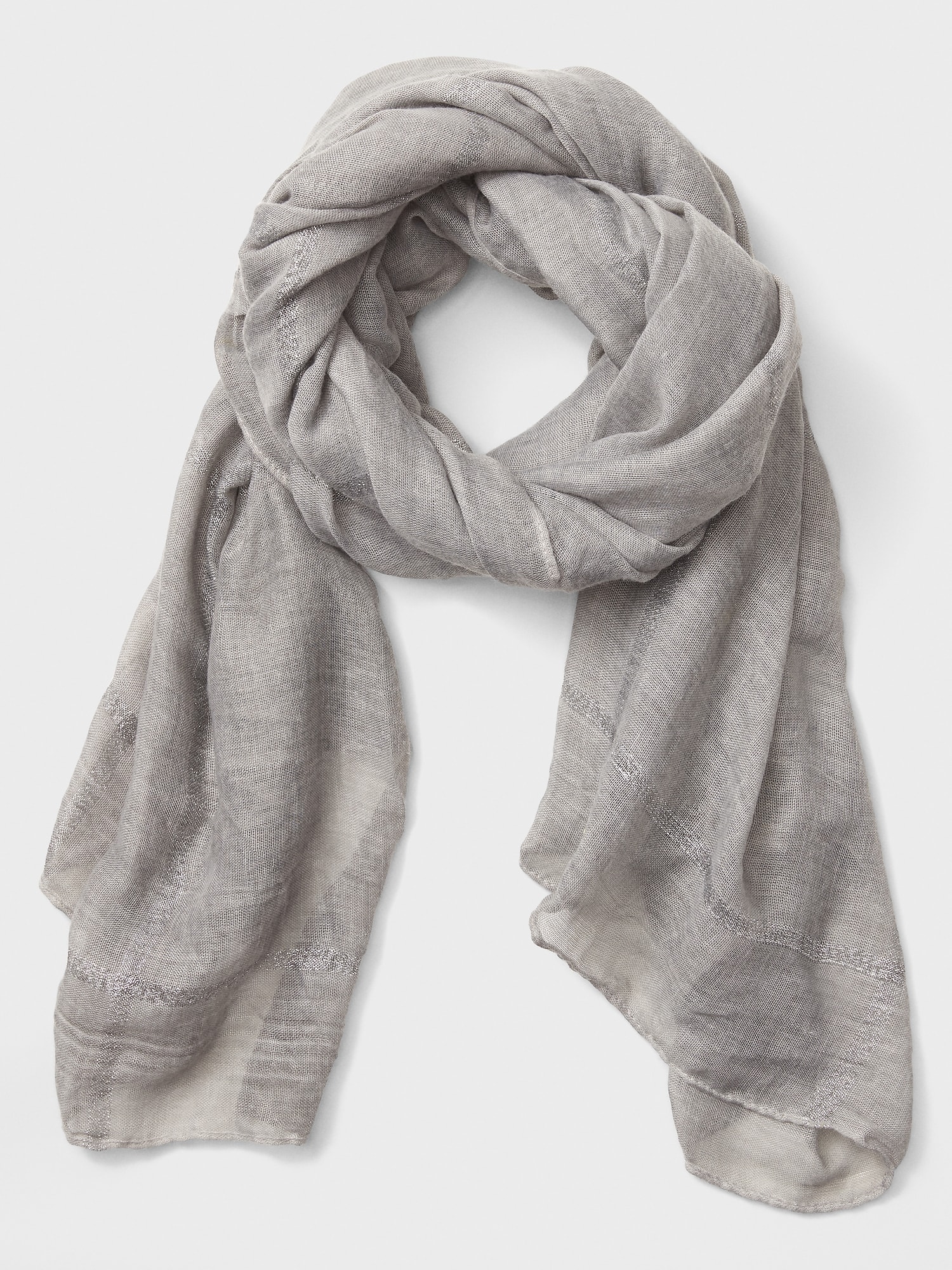 Stripe Lurex Scarf Banana Republic Factory