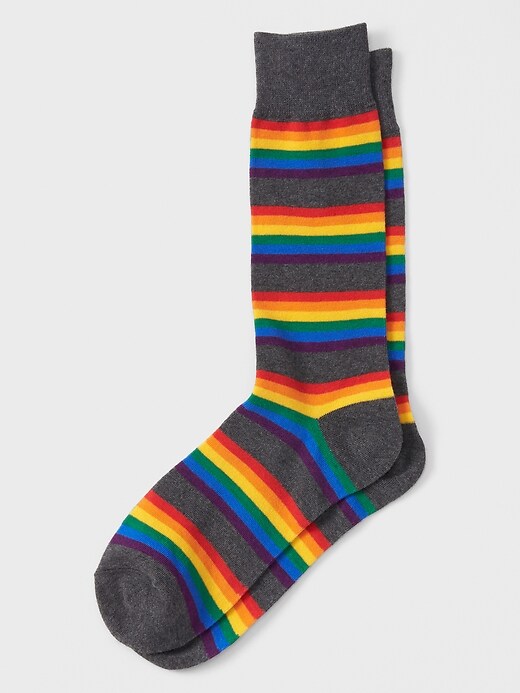 Pride Stripe Socks (Men's sizes) Banana Republic Factory