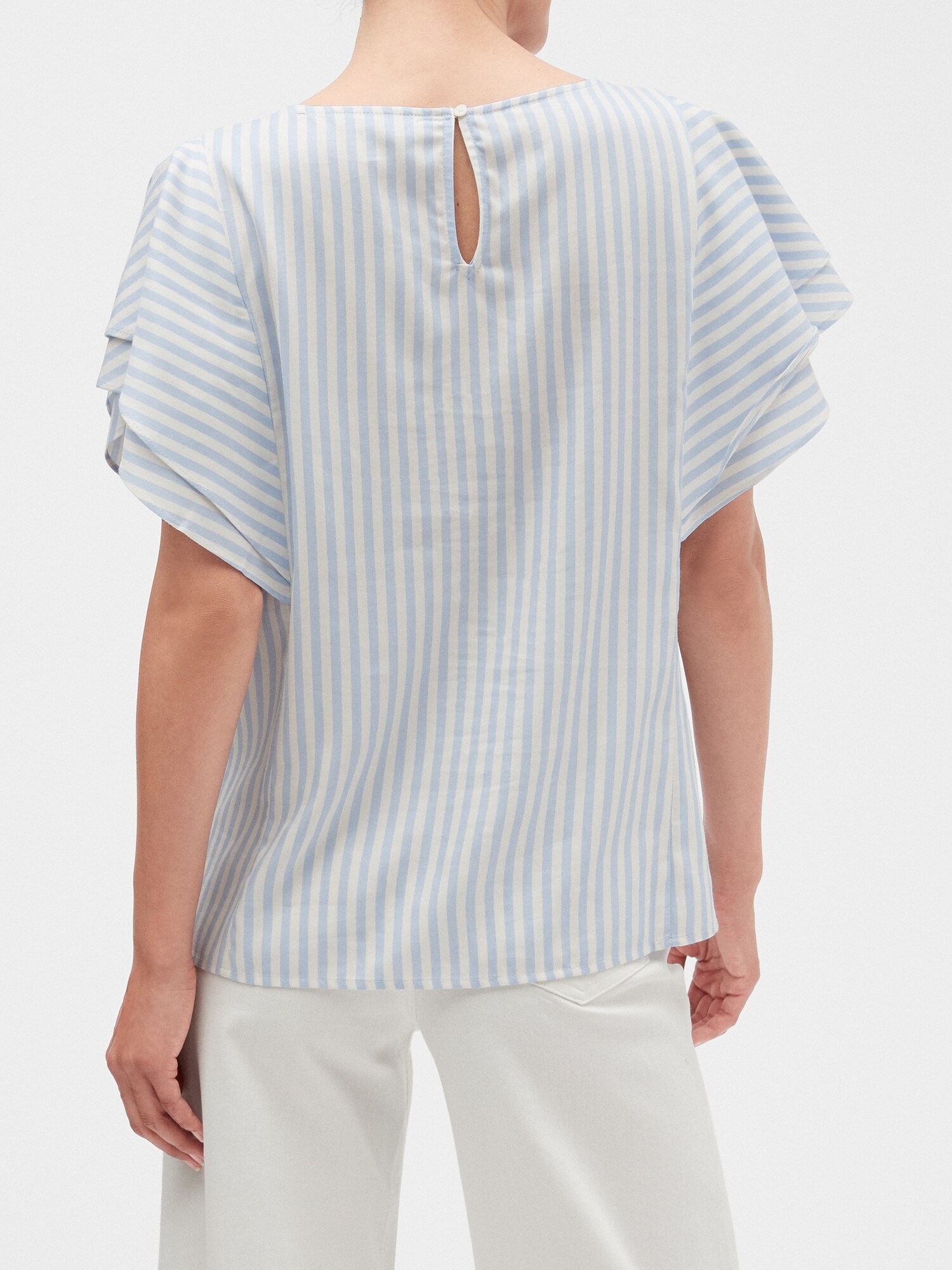 banana republic ruffle sleeve top