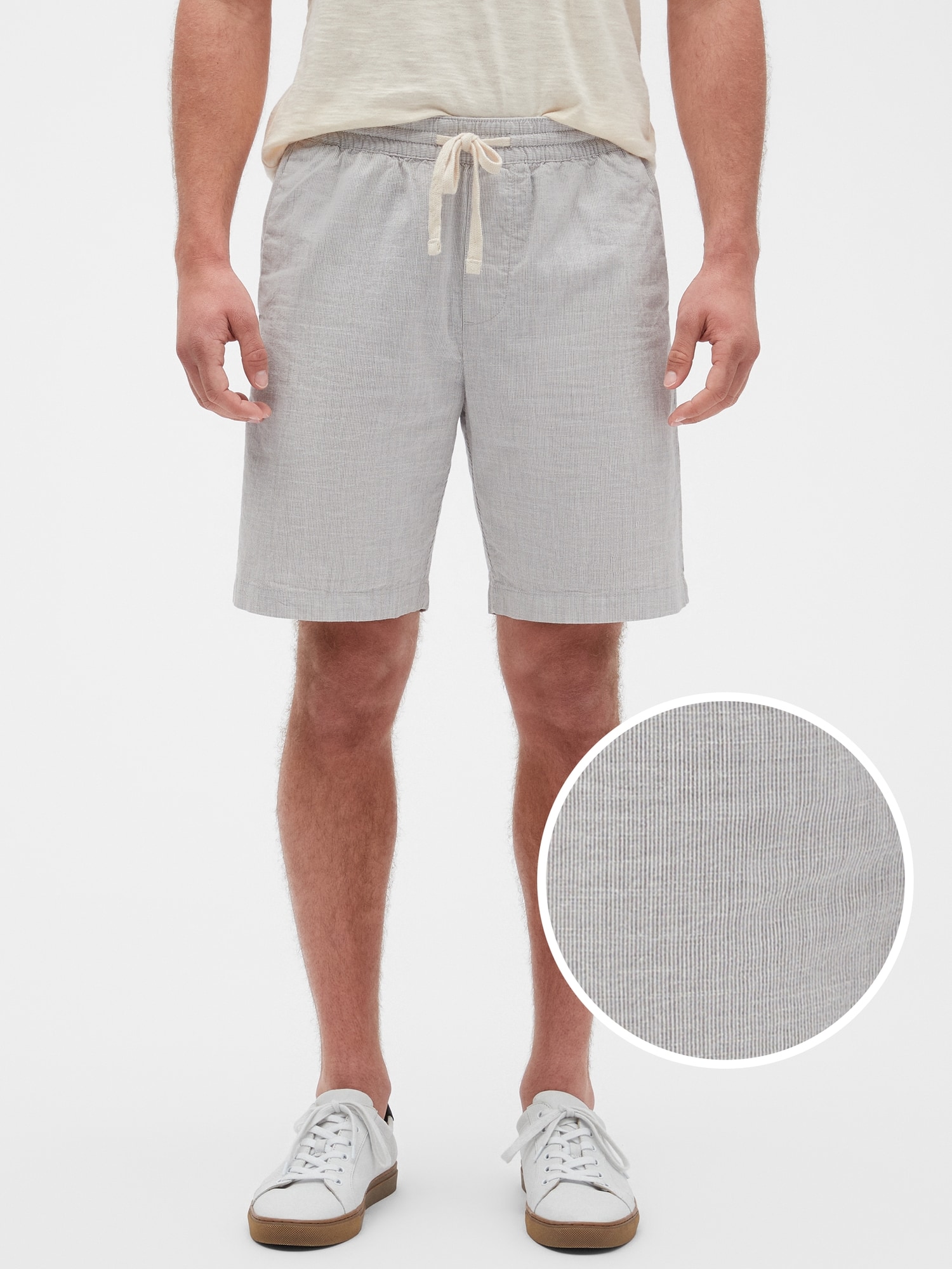 9" Pinstripe Deck Shorts Banana Republic Factory