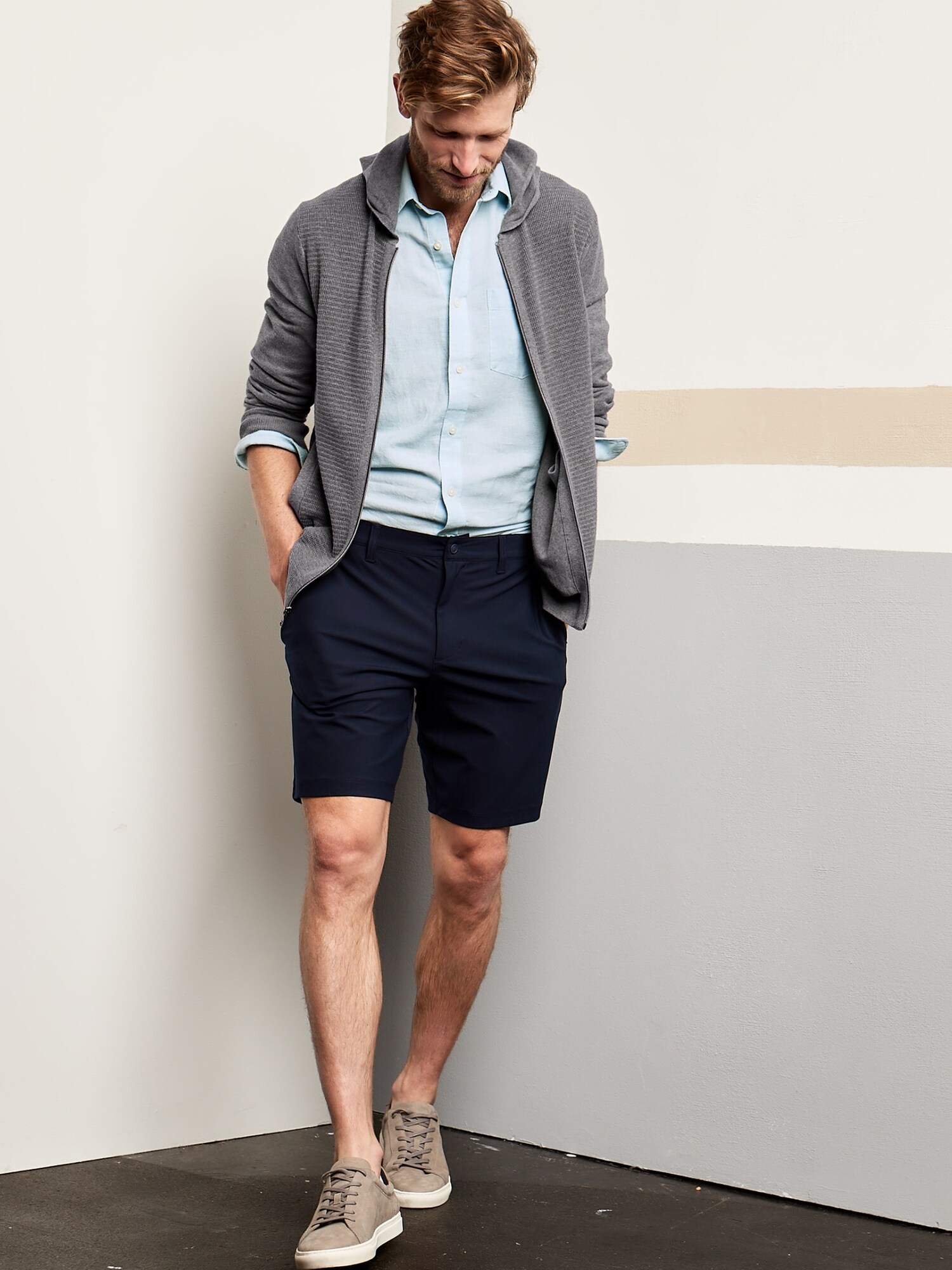 10" Aiden SlimFit Hybrid Shorts Banana Republic Factory
