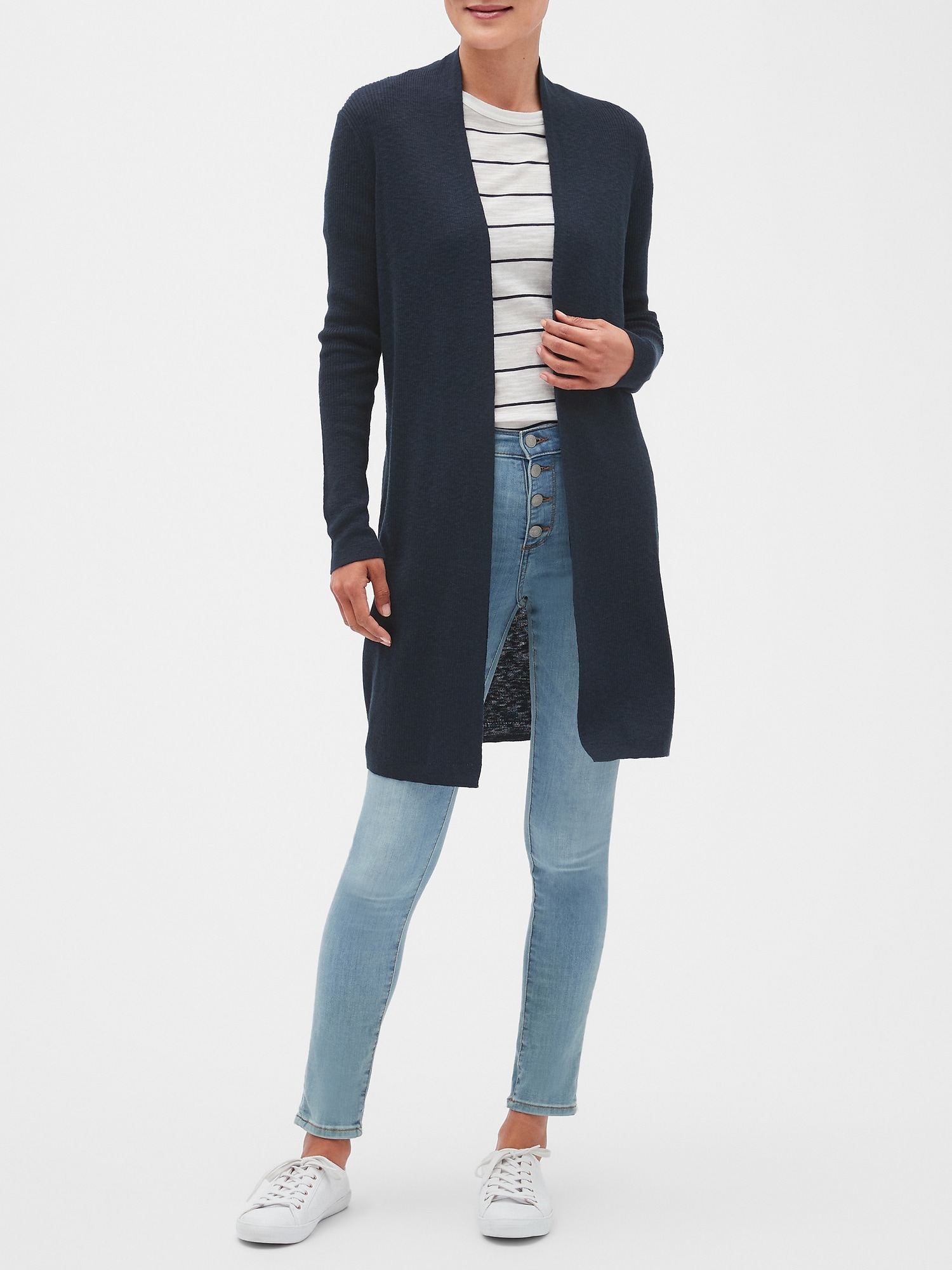 Ribbed Duster Cardigan | Banana Republic Factory