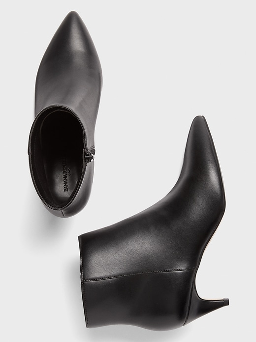 bootie with kitten heel