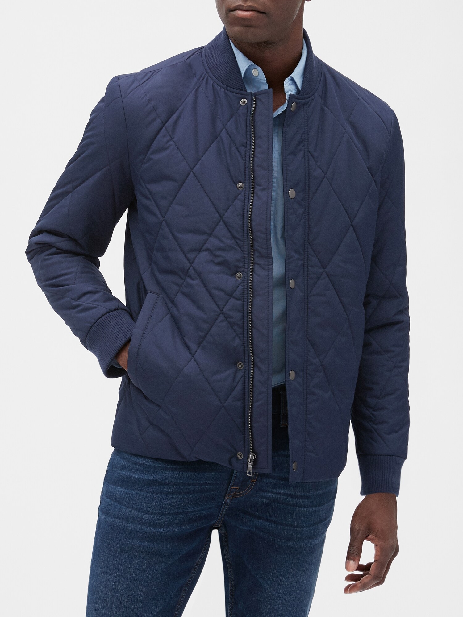 Quilted Bomber Jacket Banana Republic Factory