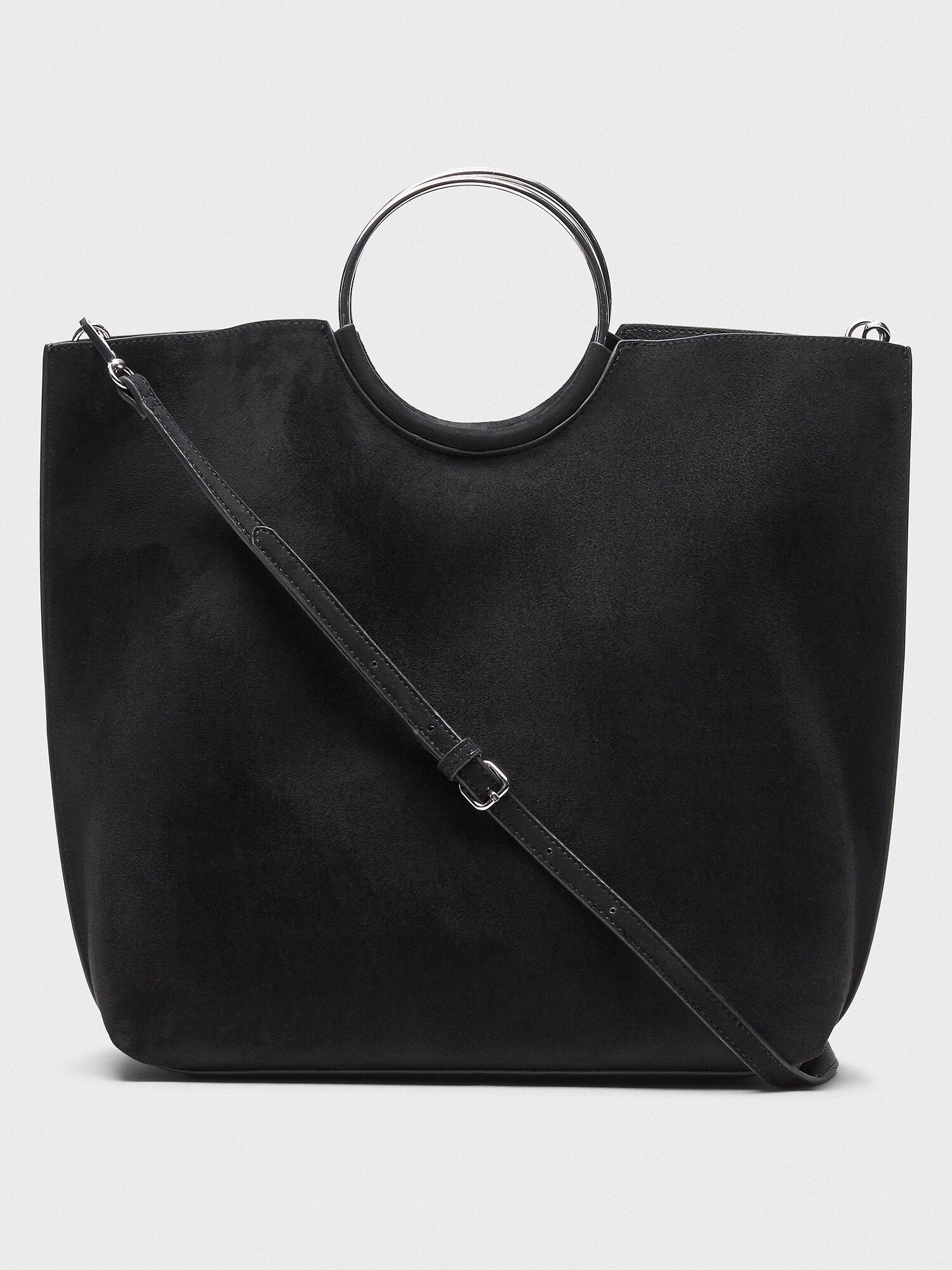 Vegan suede ring online satchel