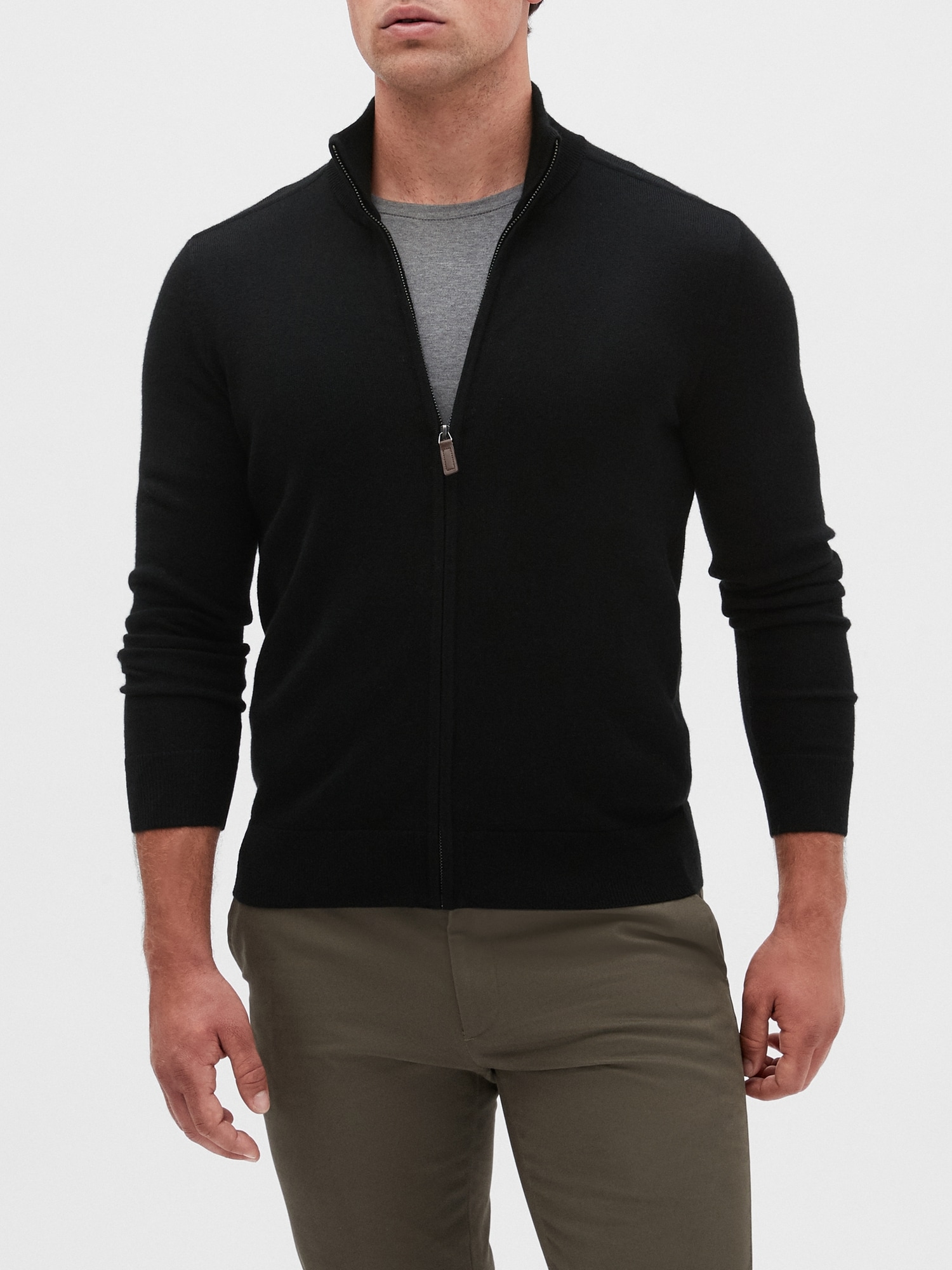 Merino Wool-Blend Sweater Jacket