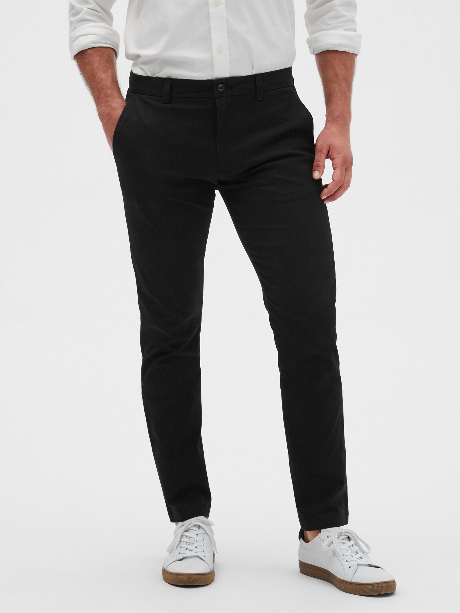 banana republic black chinos