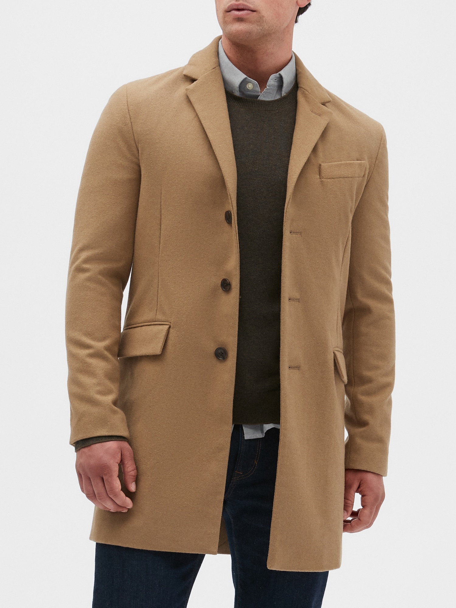 gap factory wool blend coat