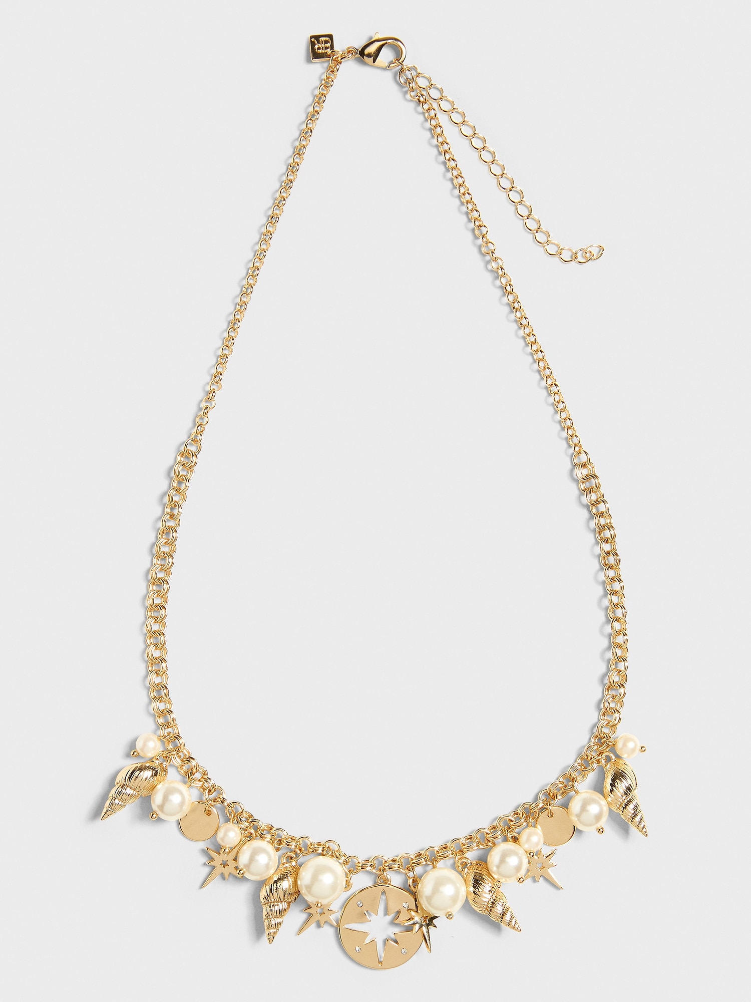 Shell Charm Statement Necklace