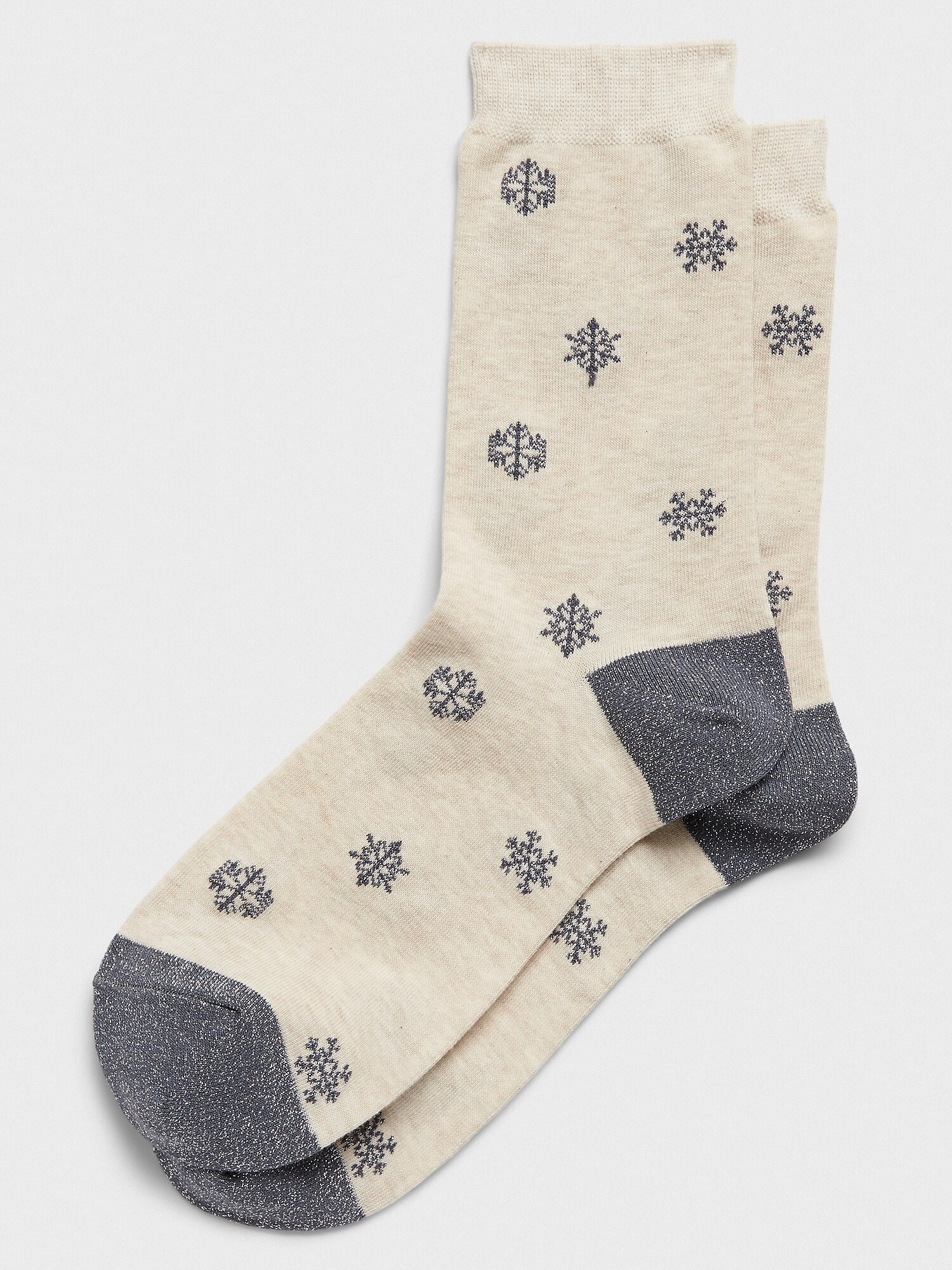 Shine Snowflake Trouser Socks | Banana Republic Factory