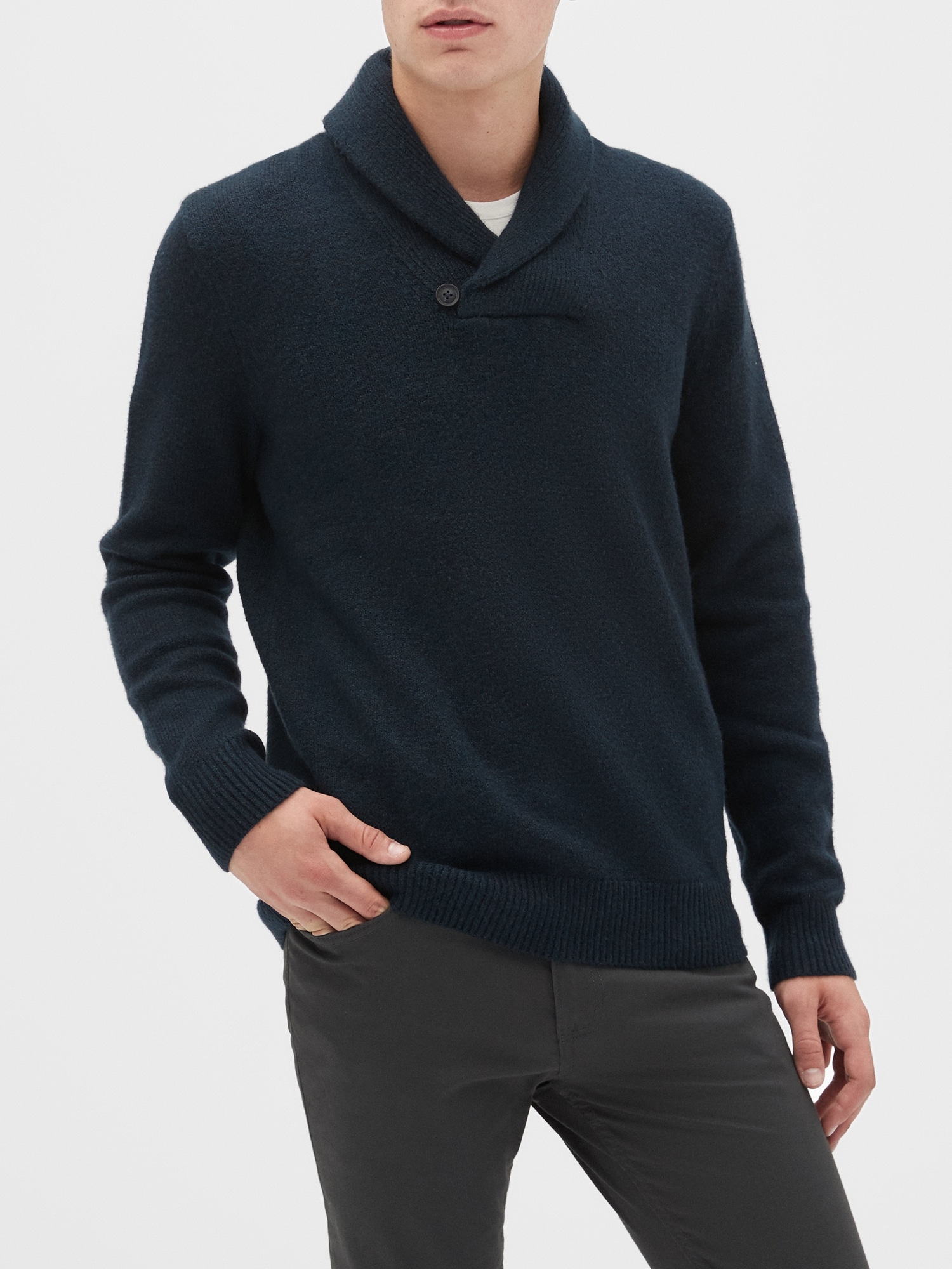 Cozy Shawl-Collar Sweater