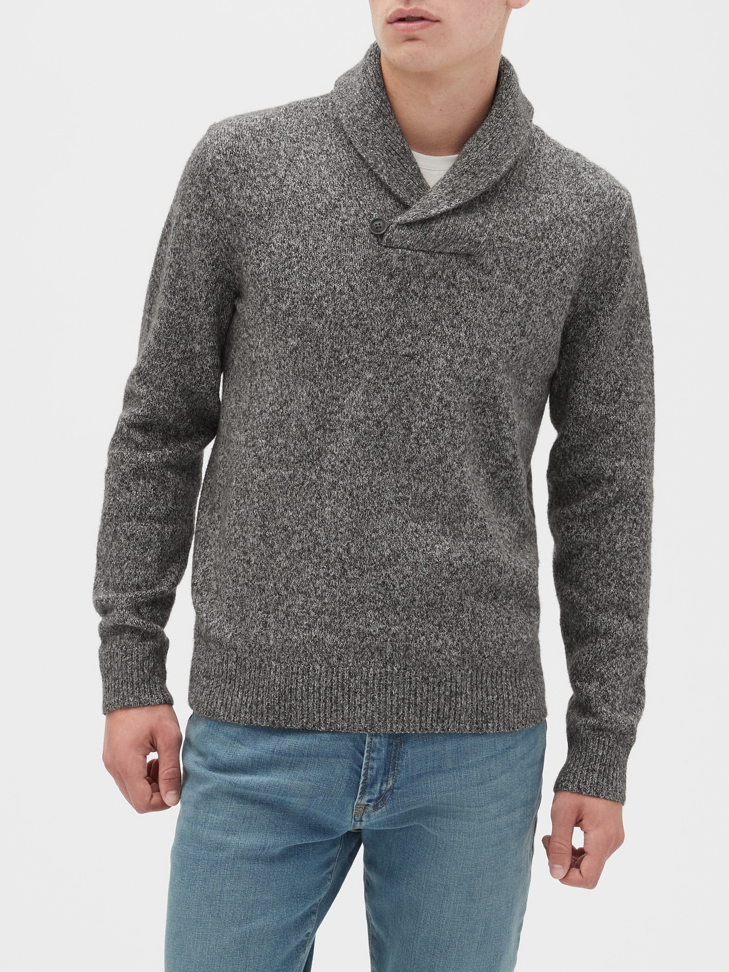 Cozy Shawl-Collar Sweater