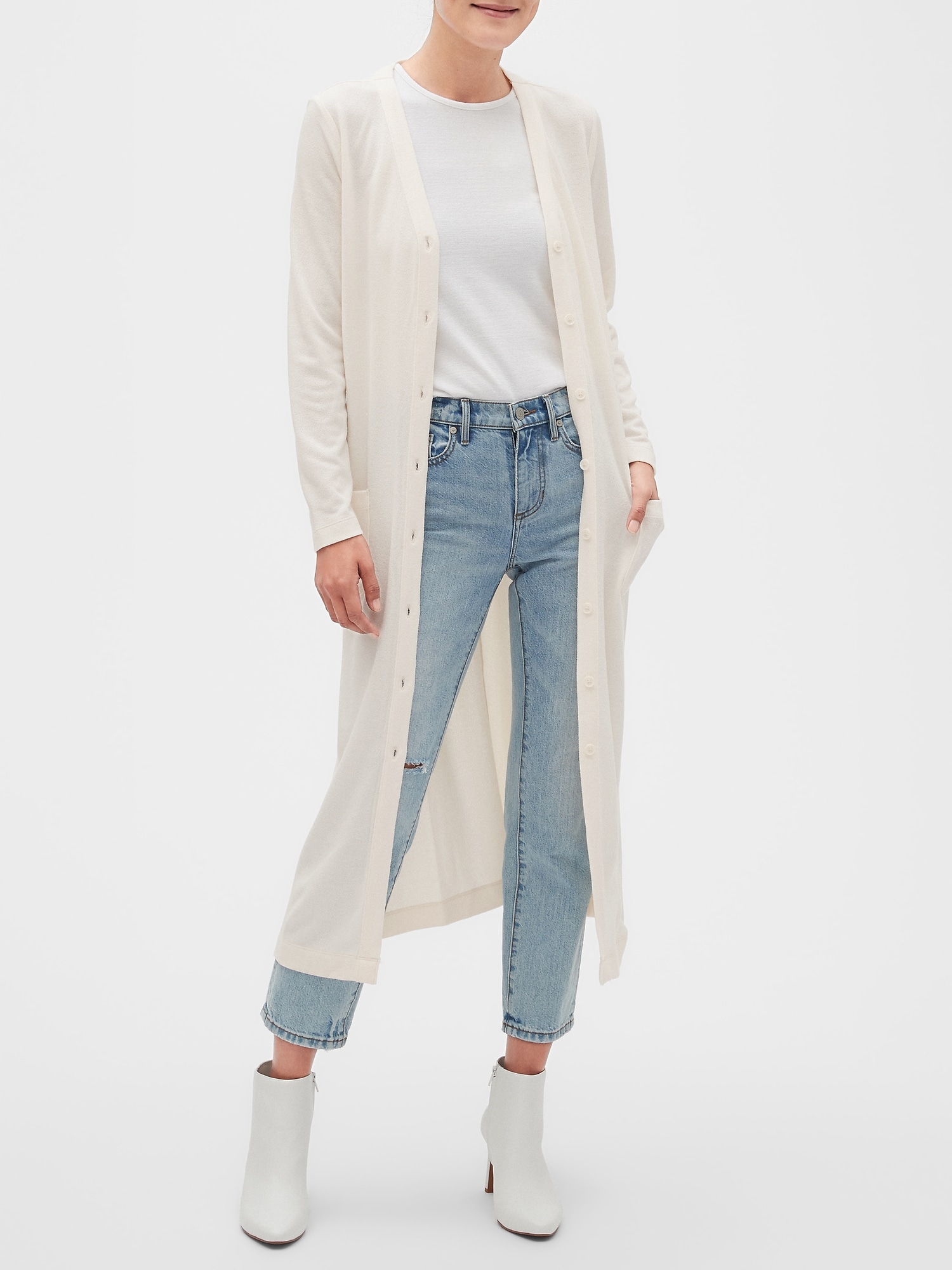 petite maxi cardigan