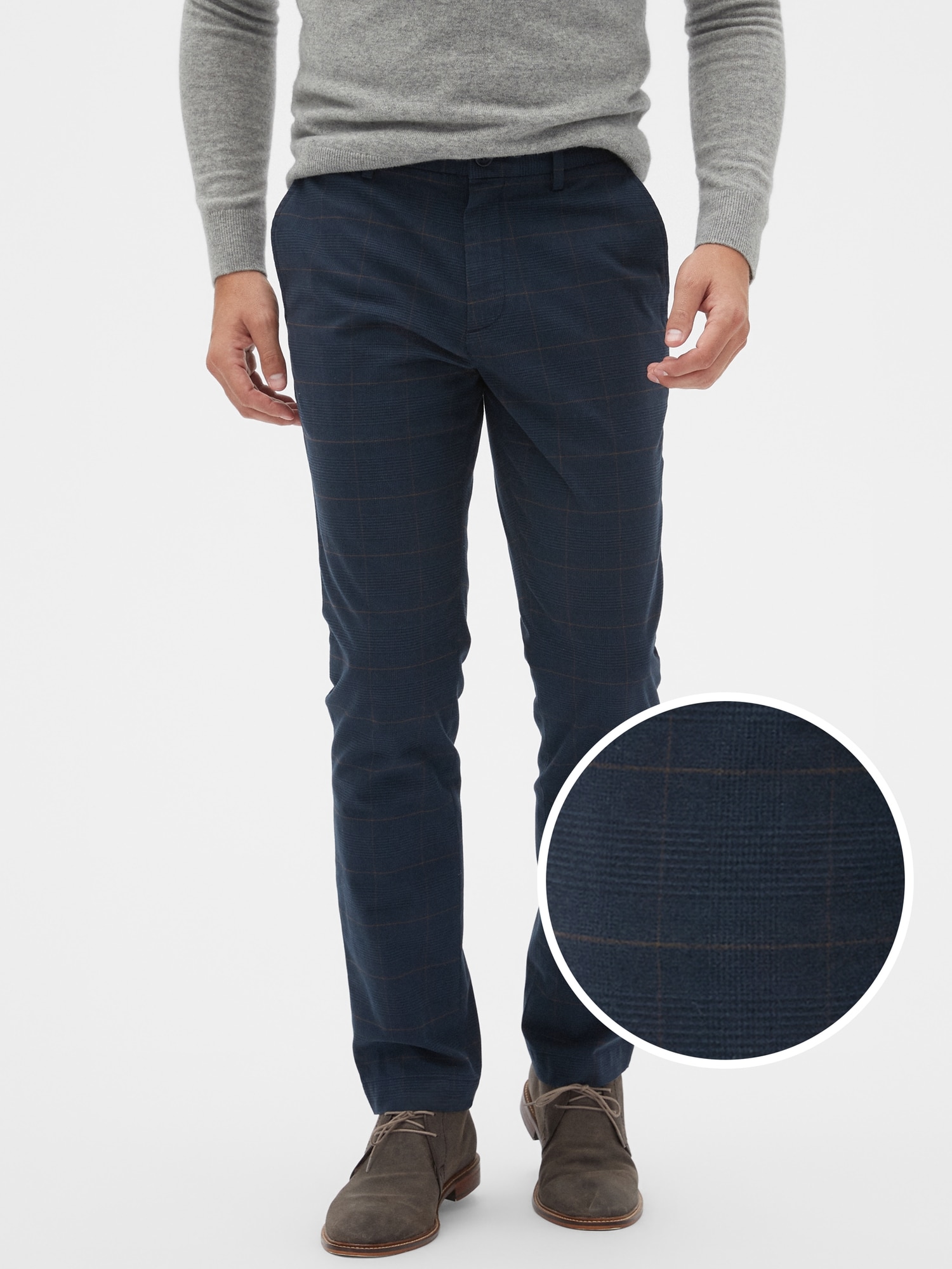 Aiden Slim-Fit Stretch Glenn Plaid Pant | Banana Republic Factory