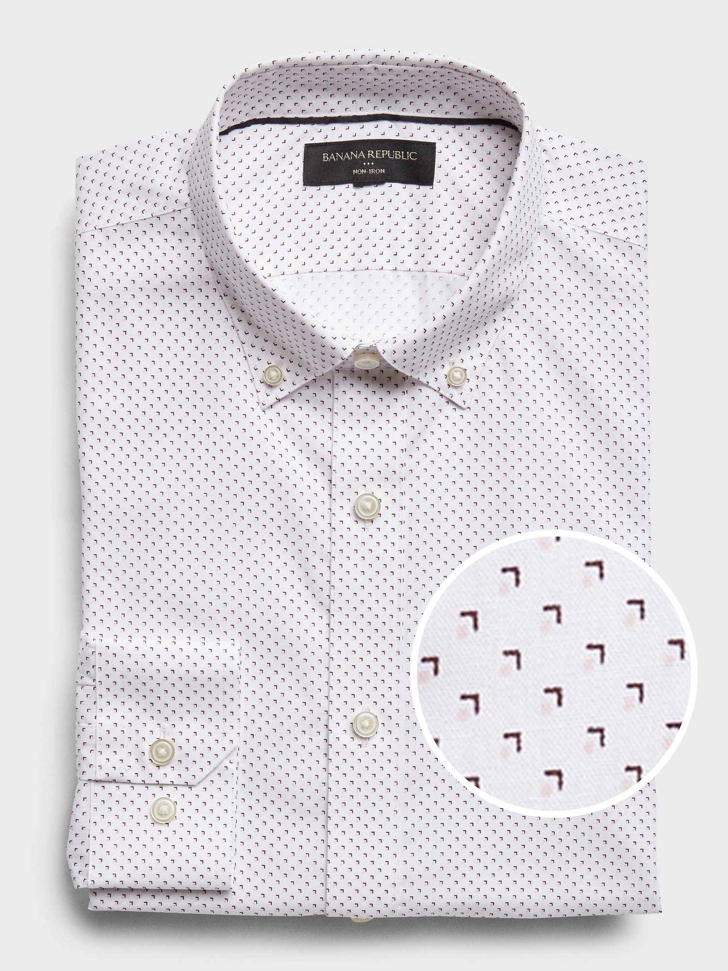 Standard-Fit Non-Iron Print Shirt