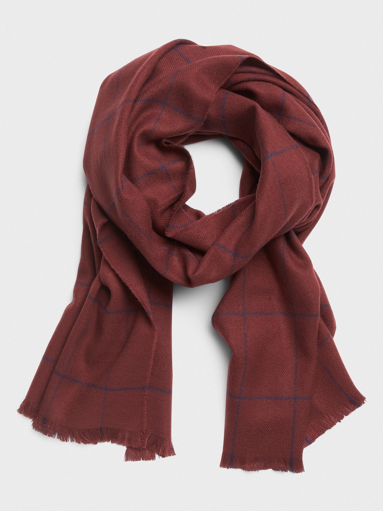 burgundy scarf