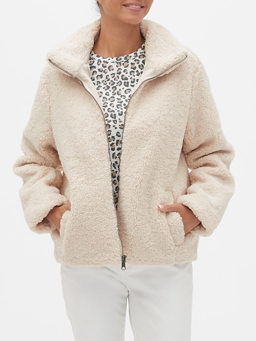 banana republic teddy coat