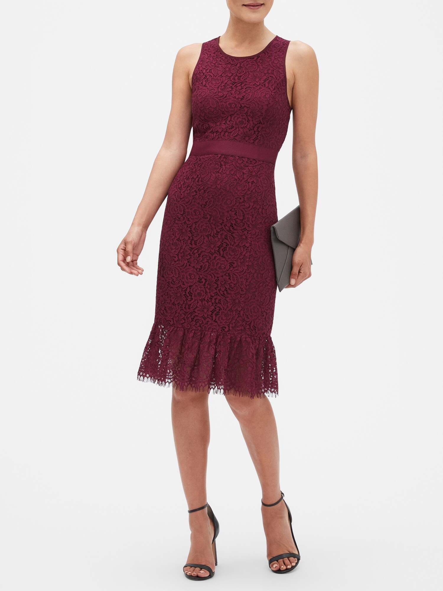 Banana Republic Lace Midi Dress Trumpet Dress Banana Republic Lace Midi  Dress NWOT Banana Republic